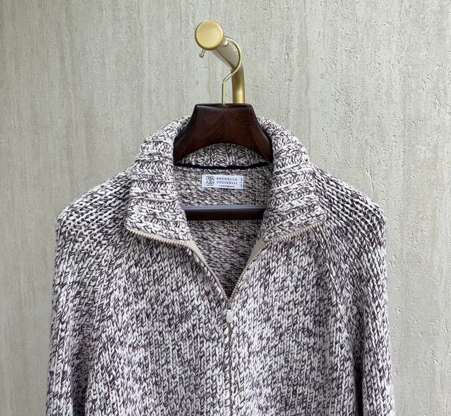 Brunello Cucinelli Brunello Cucinelli Zip Knit Cardigan Size US L / EU 52-54 / 3 - 2 Thumbnail