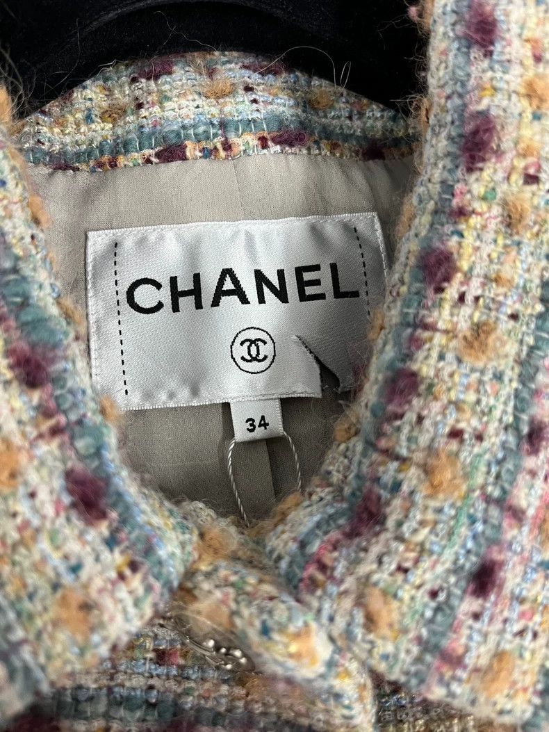 Chanel Chanel Colorful Tweed Woven Jacket Size US M / EU 48-50 / 2 - 4 Thumbnail