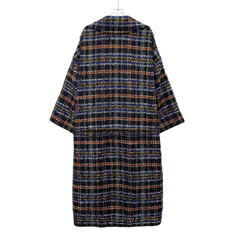 Chanel Tweed Plaid Wool Coat