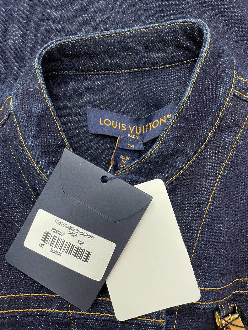 Louis Vuitton LV Luggage Tag Denim Jacket Size US S / EU 44-46 / 1 - 3 Thumbnail