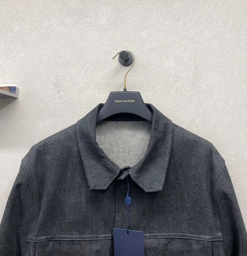 Louis Vuitton Louis Vuitton Black Gray Denim Jacket Size US L / EU 52-54 / 3 - 5 Thumbnail
