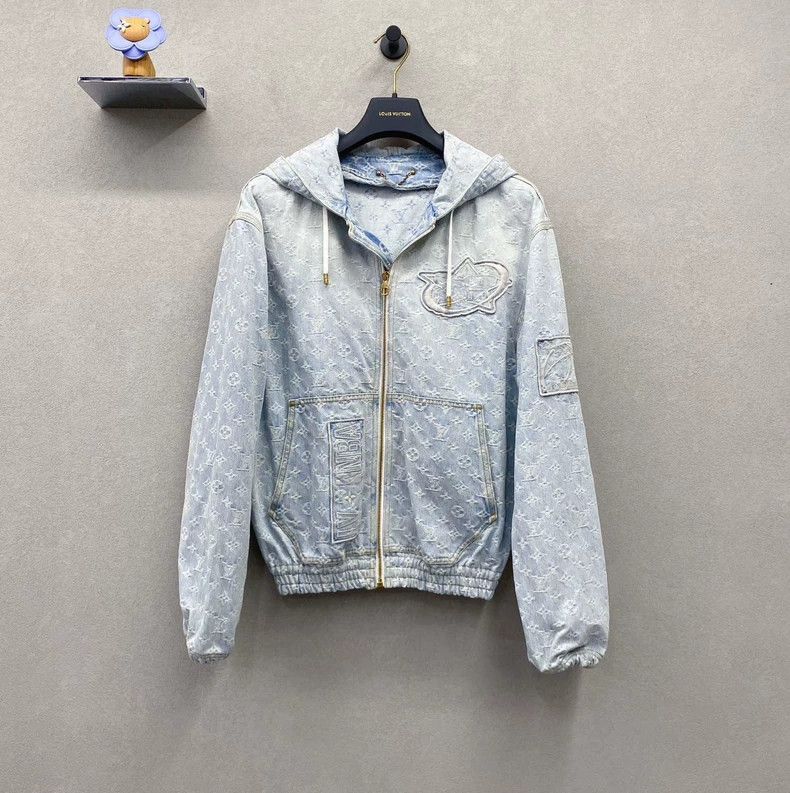 Louis Vuitton LV x NBA Blue Jacket Coat Size US L / EU 52-54 / 3 - 3 Thumbnail