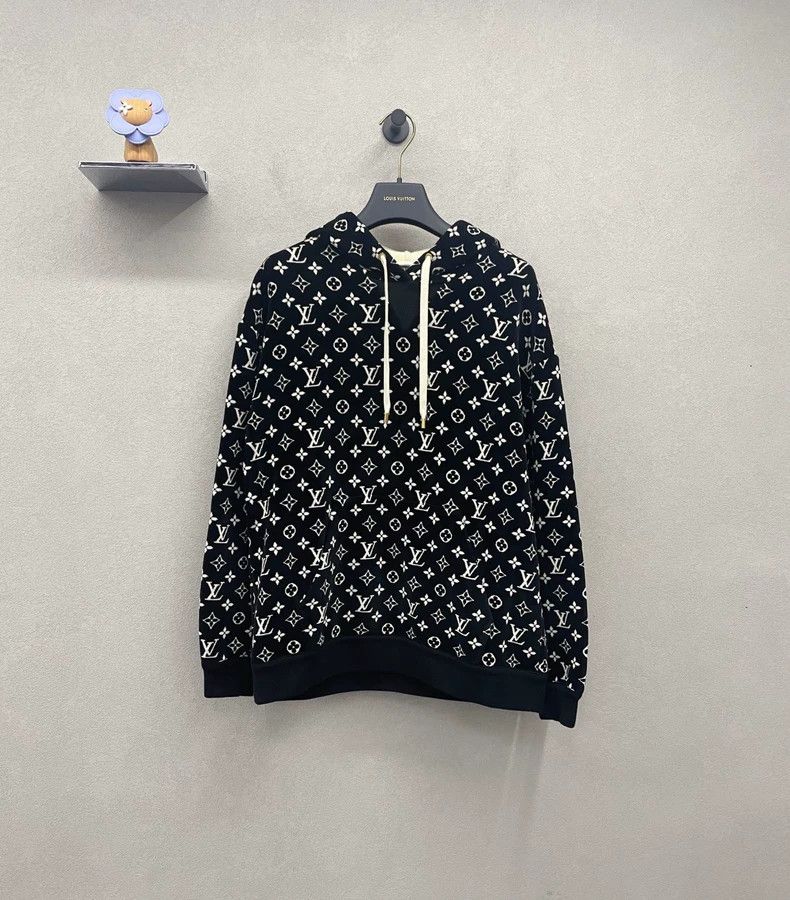 Louis Vuitton Louis Vuitton Monogram Black Hoodie Size US M / EU 48-50 / 2 - 2 Thumbnail