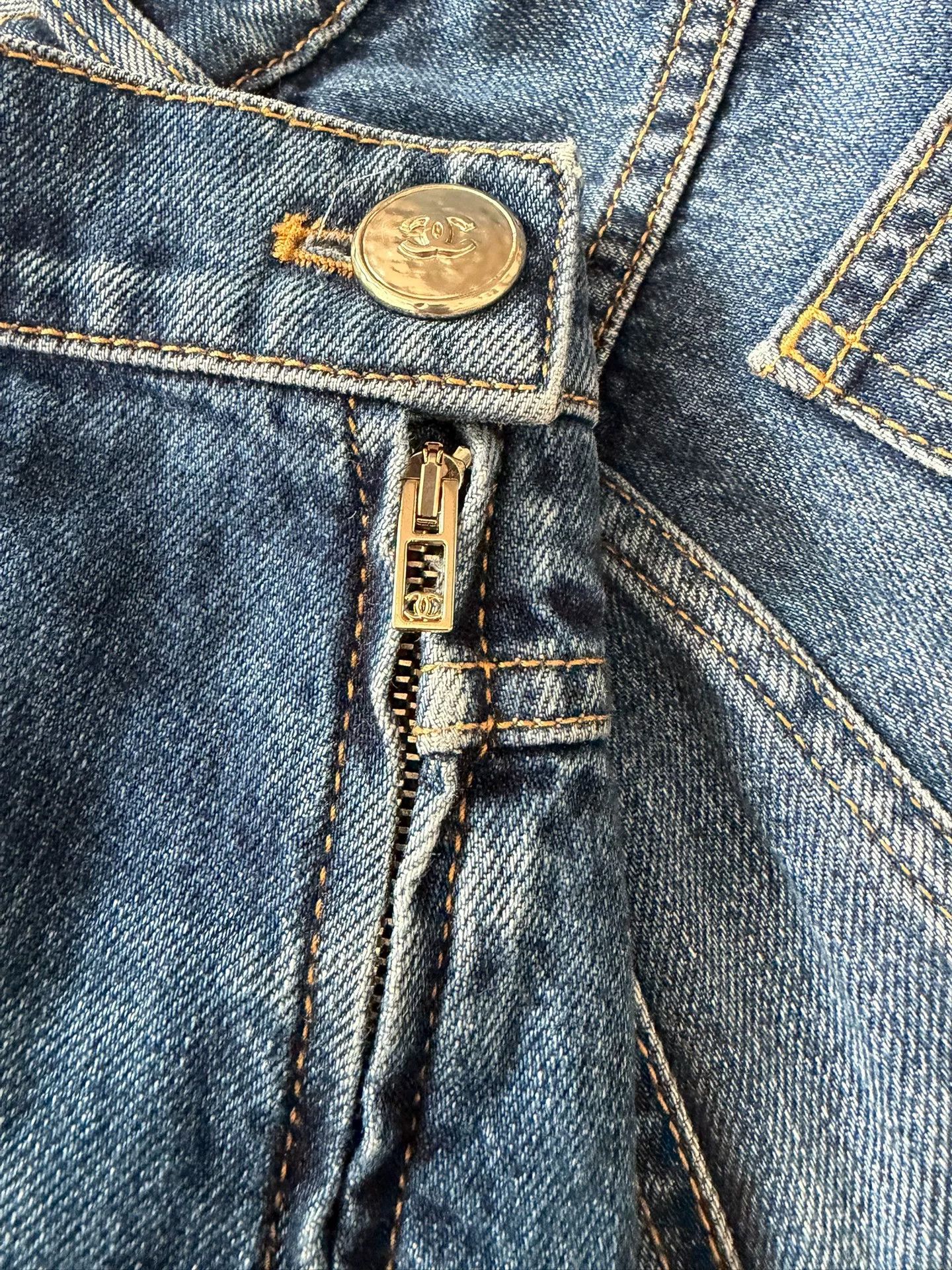 Chanel Chanel Side Zip Wide-Leg Denim Jeans Size US 38 / EU 54 - 3 Thumbnail