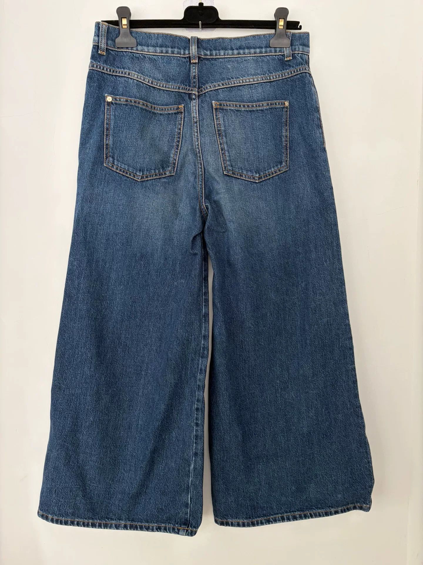 Chanel Chanel Side Zip Wide-Leg Denim Jeans Size US 38 / EU 54 - 2 Thumbnail
