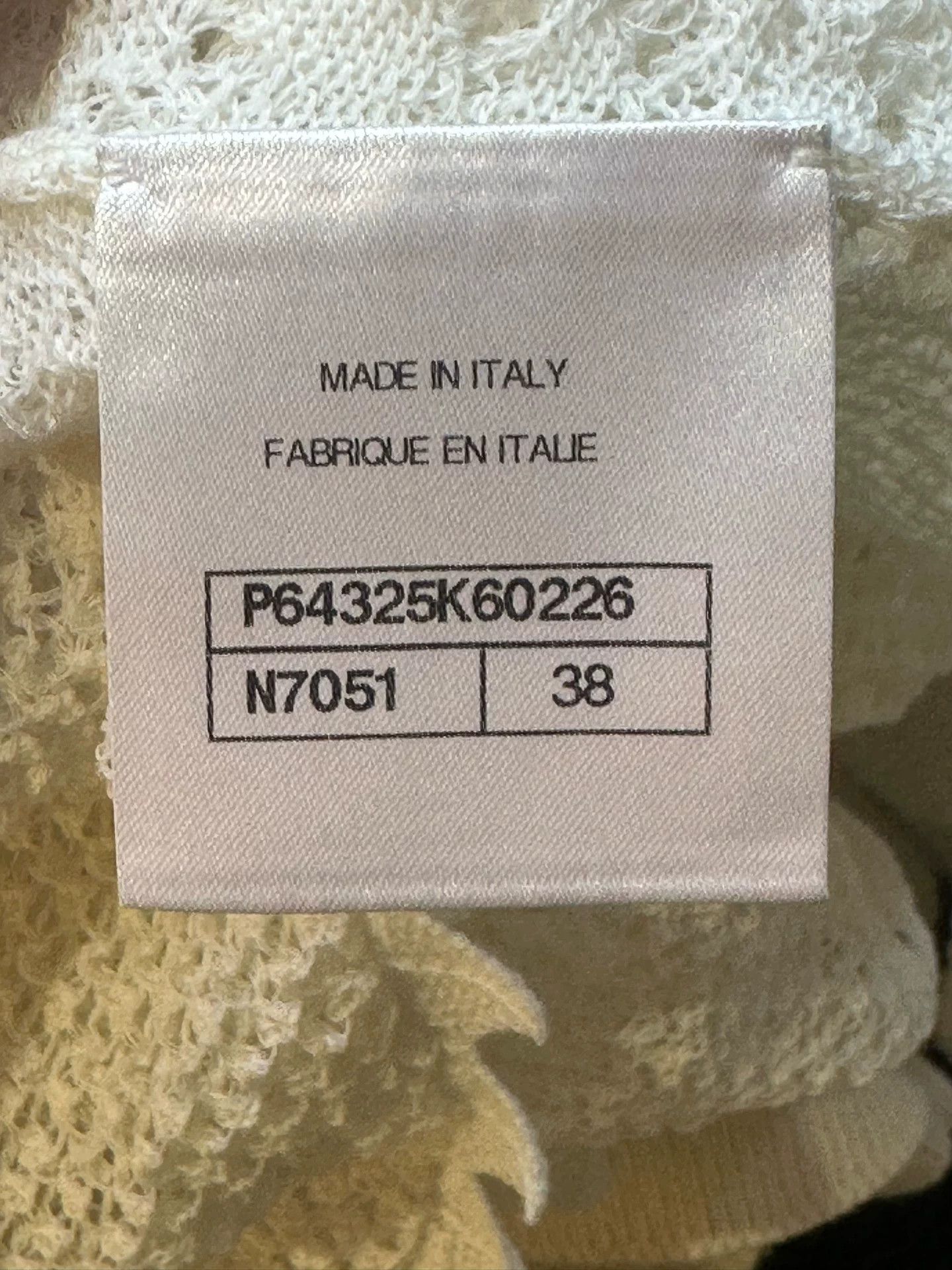 Chanel Chanel 20S White Ruffle Knit Top Size US M / EU 48-50 / 2 - 4 Thumbnail