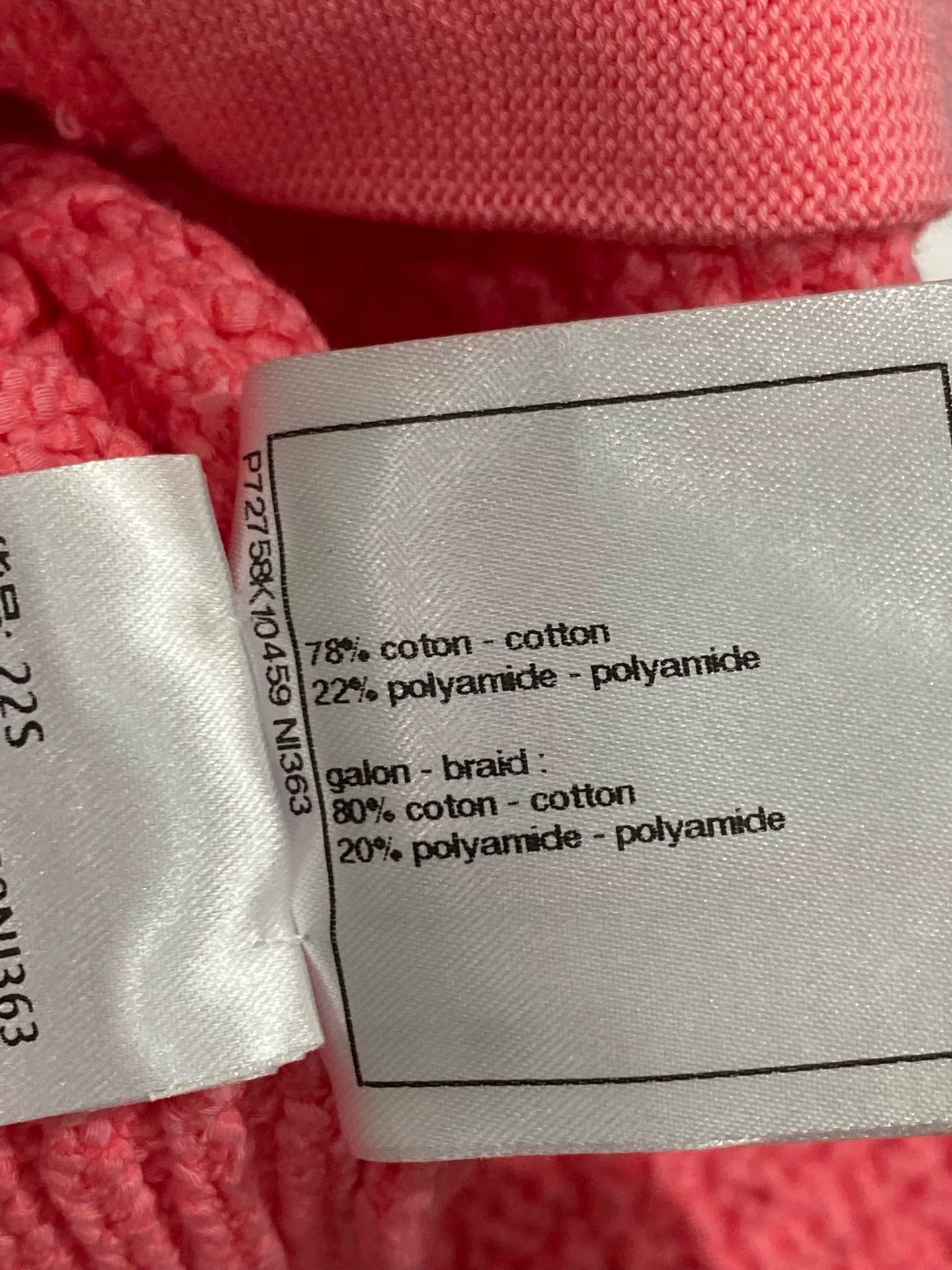 Chanel Chanel 2022 Pink Knit Cardigan FR36 Size US XS / EU 42 / 0 - 7 Thumbnail