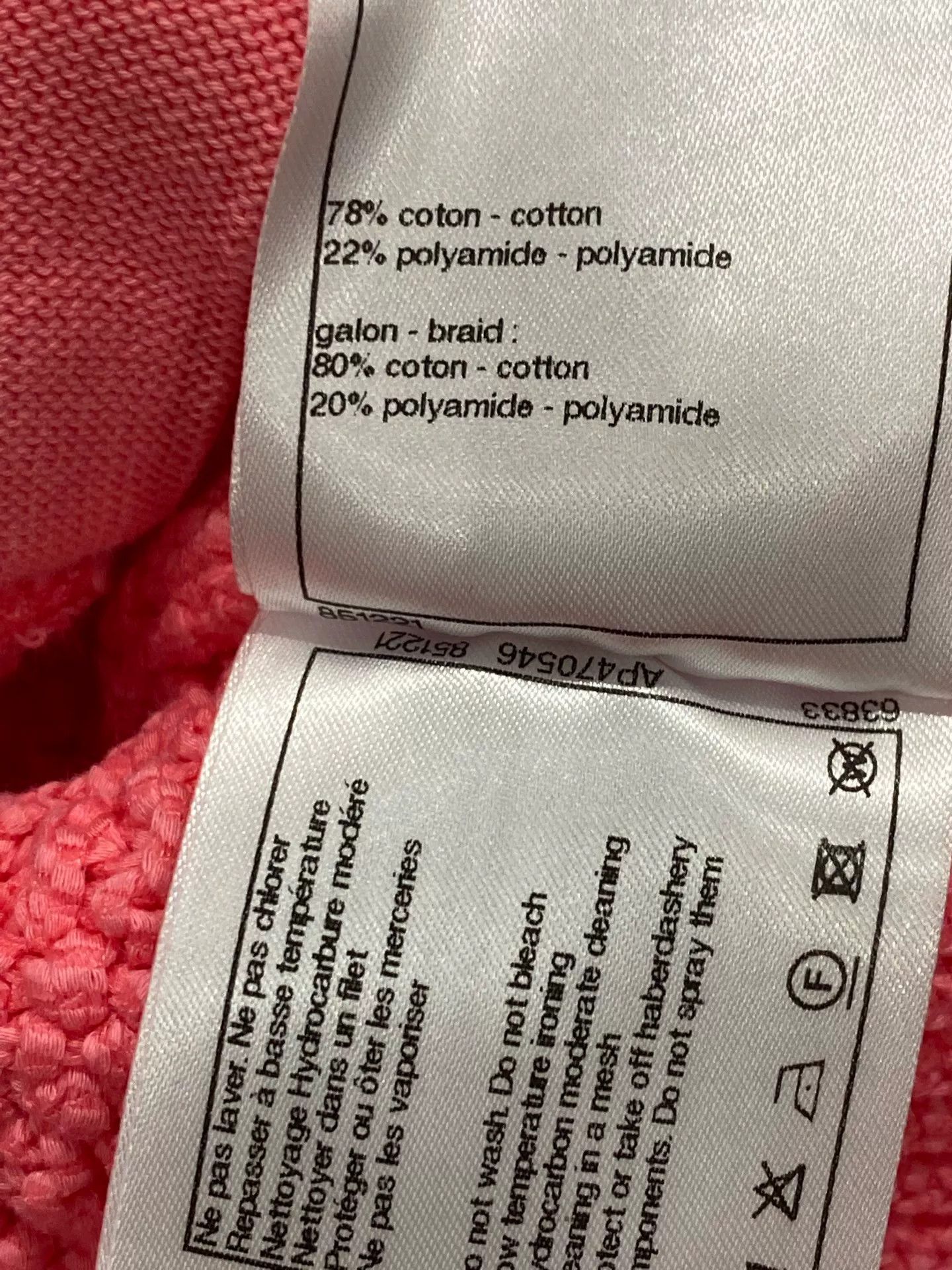 Chanel Chanel 2022 Pink Knit Cardigan FR36 Size US XS / EU 42 / 0 - 6 Thumbnail