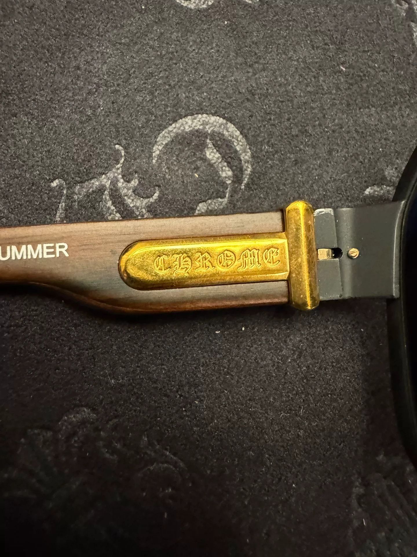 Chrome Hearts Chrome Hearts Hummer 24k Gold Sunglasses Size ONE SIZE - 7 Thumbnail
