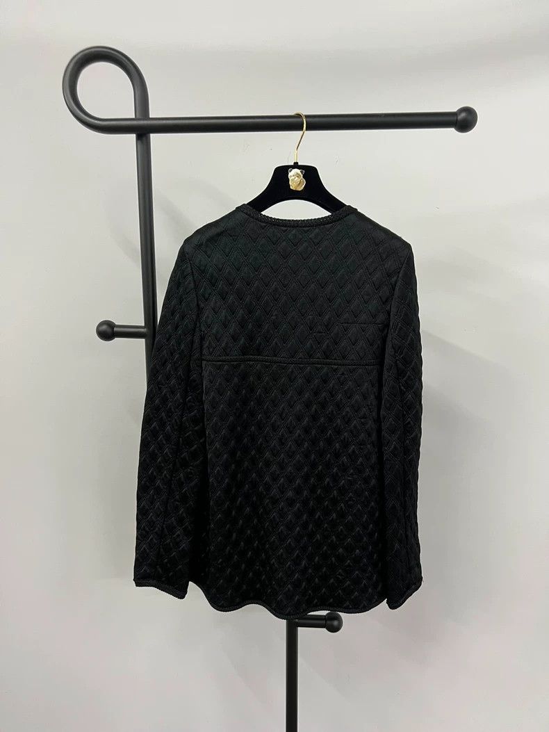 Chanel Chanel Metiers d'Art Black Quilted Coat Size US M / EU 48-50 / 2 - 2 Thumbnail