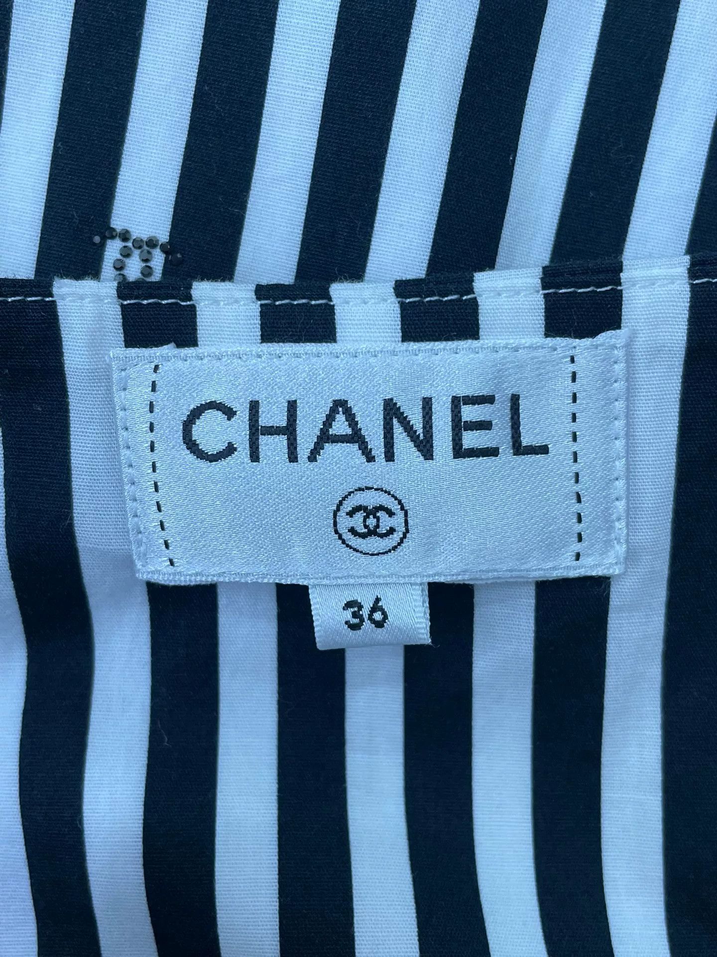 Chanel 24M Coco Beach Striped Skirt