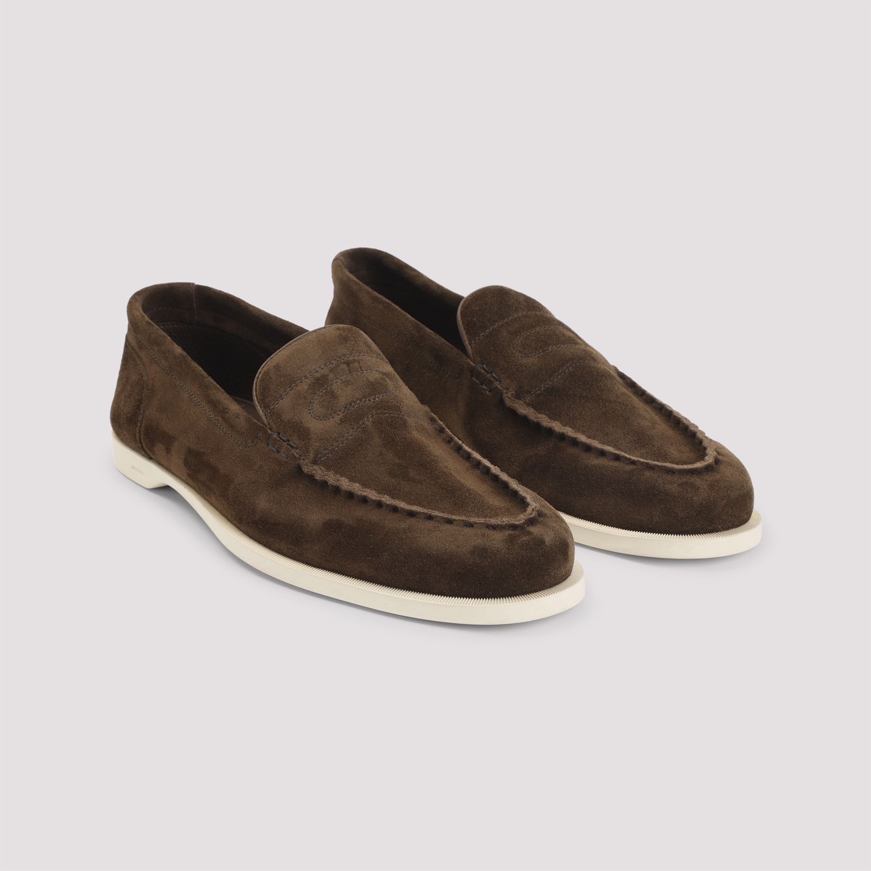 John Lobb John Lobb Pace Suede Oval Flexi Loafers Size US 10 / EU 43 - 3 Thumbnail