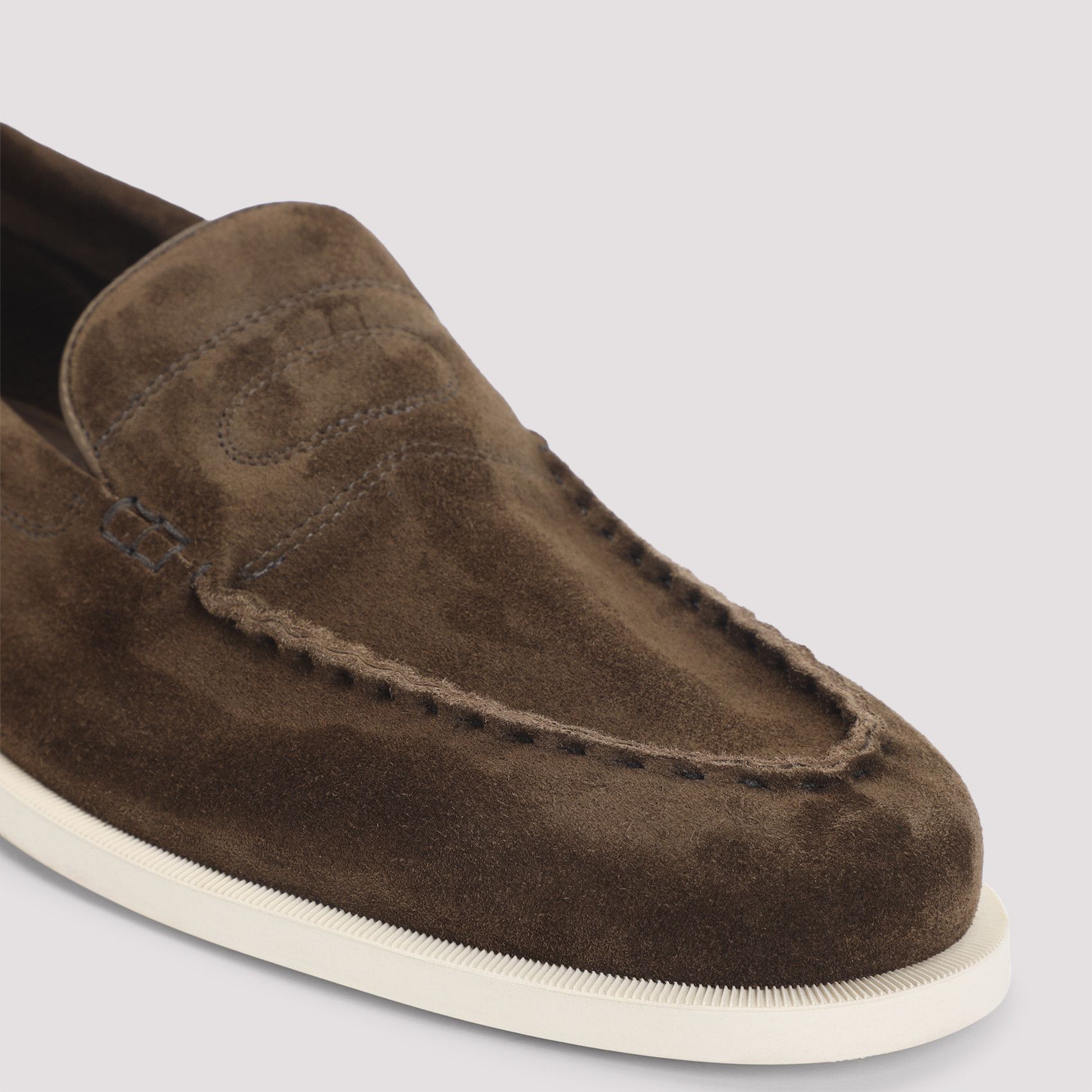 John Lobb John Lobb Pace Suede Oval Flexi Loafers Size US 10 / EU 43 - 4 Thumbnail
