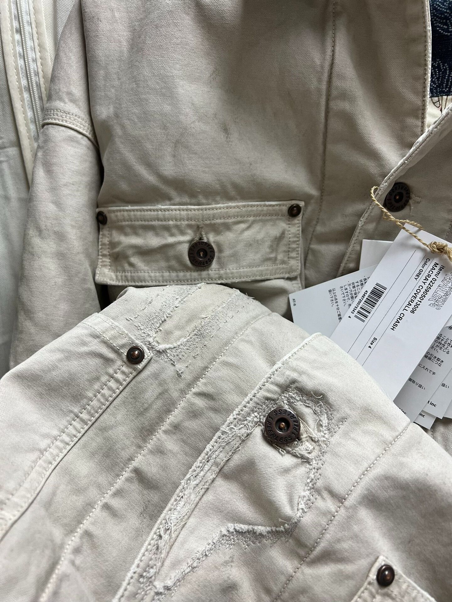 Visvim visvim macray coverall crash jacket grey Size US L / EU 52-54 / 3 - 7 Thumbnail