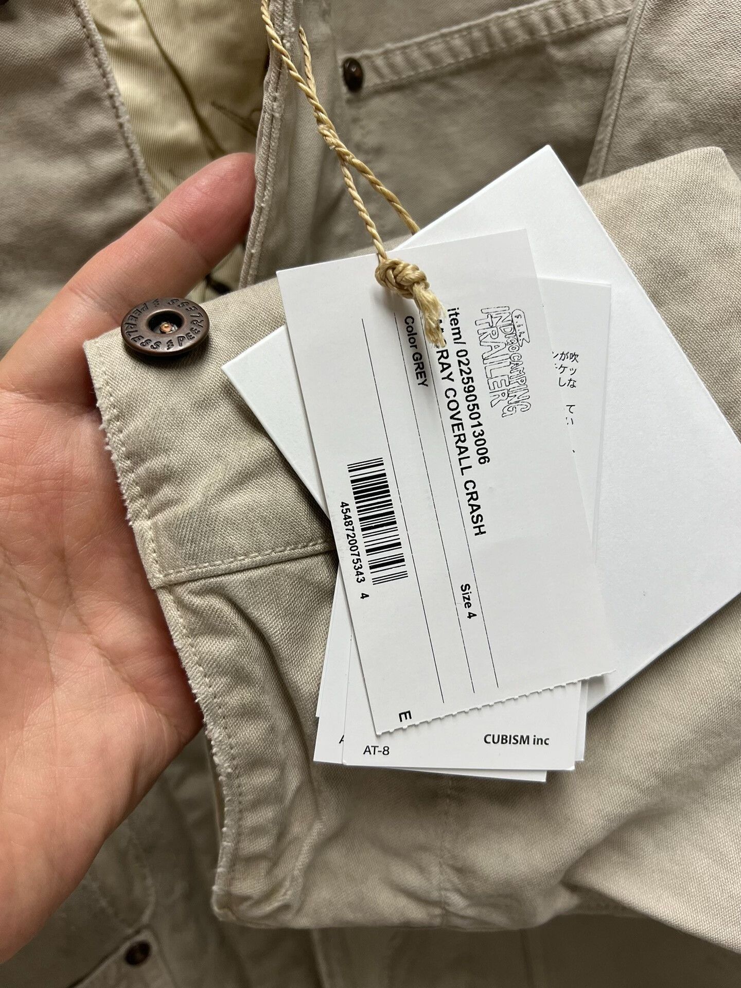 Visvim visvim macray coverall crash jacket grey | Grailed