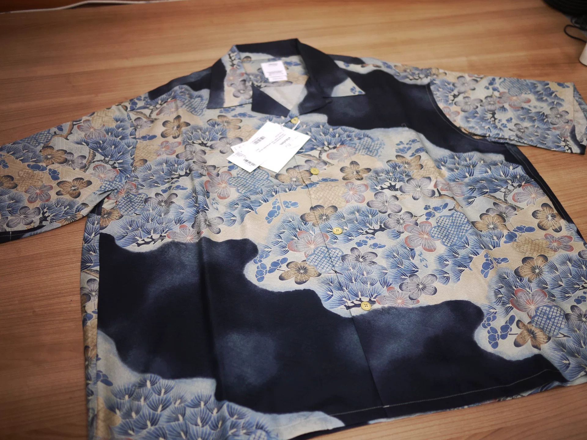 Visvim visvim crosby shirt jacquard silk black Size US S / EU 44-46 / 1 - 2 Thumbnail