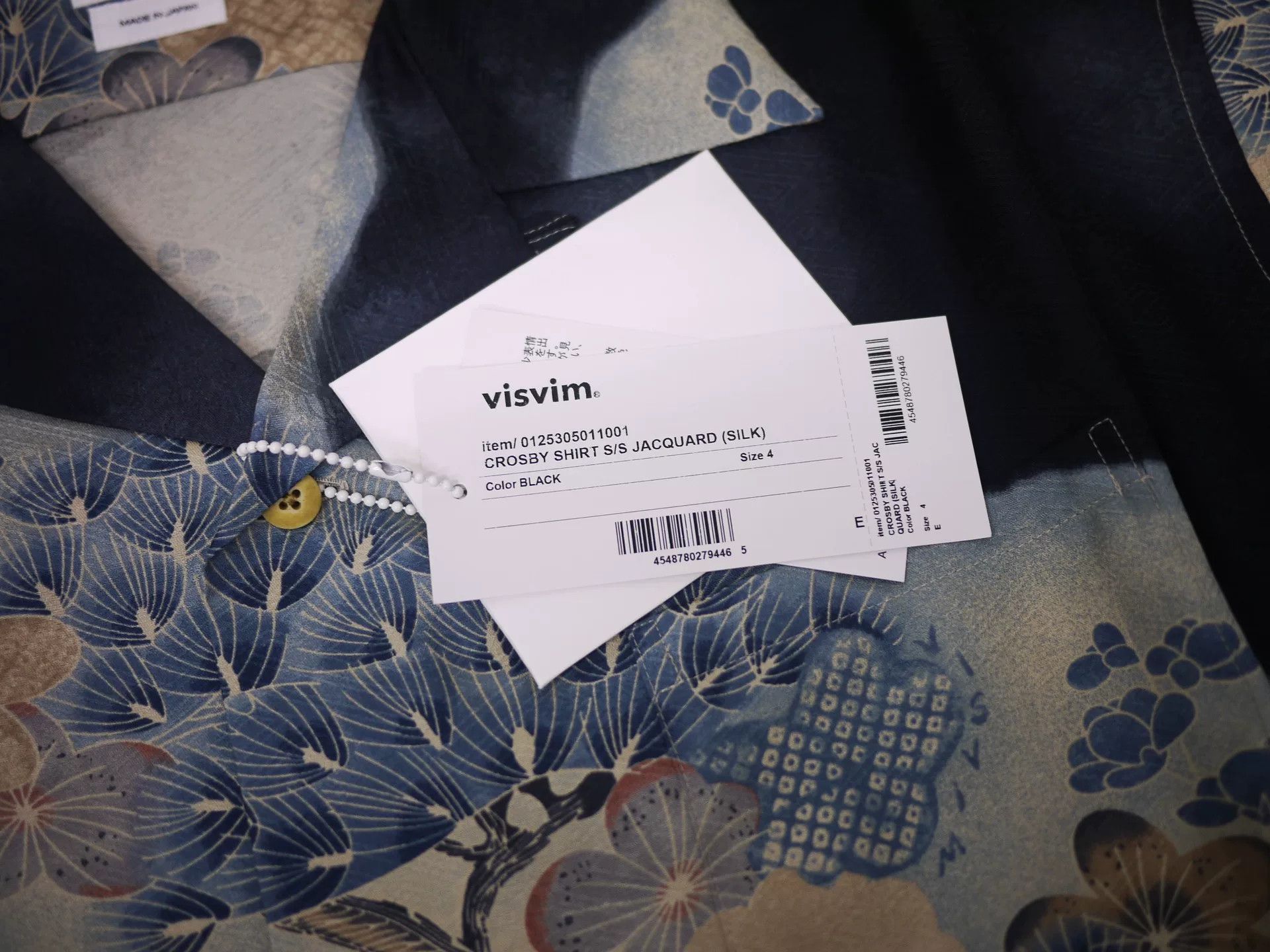 Visvim visvim crosby shirt jacquard silk black Size US S / EU 44-46 / 1 - 9 Thumbnail