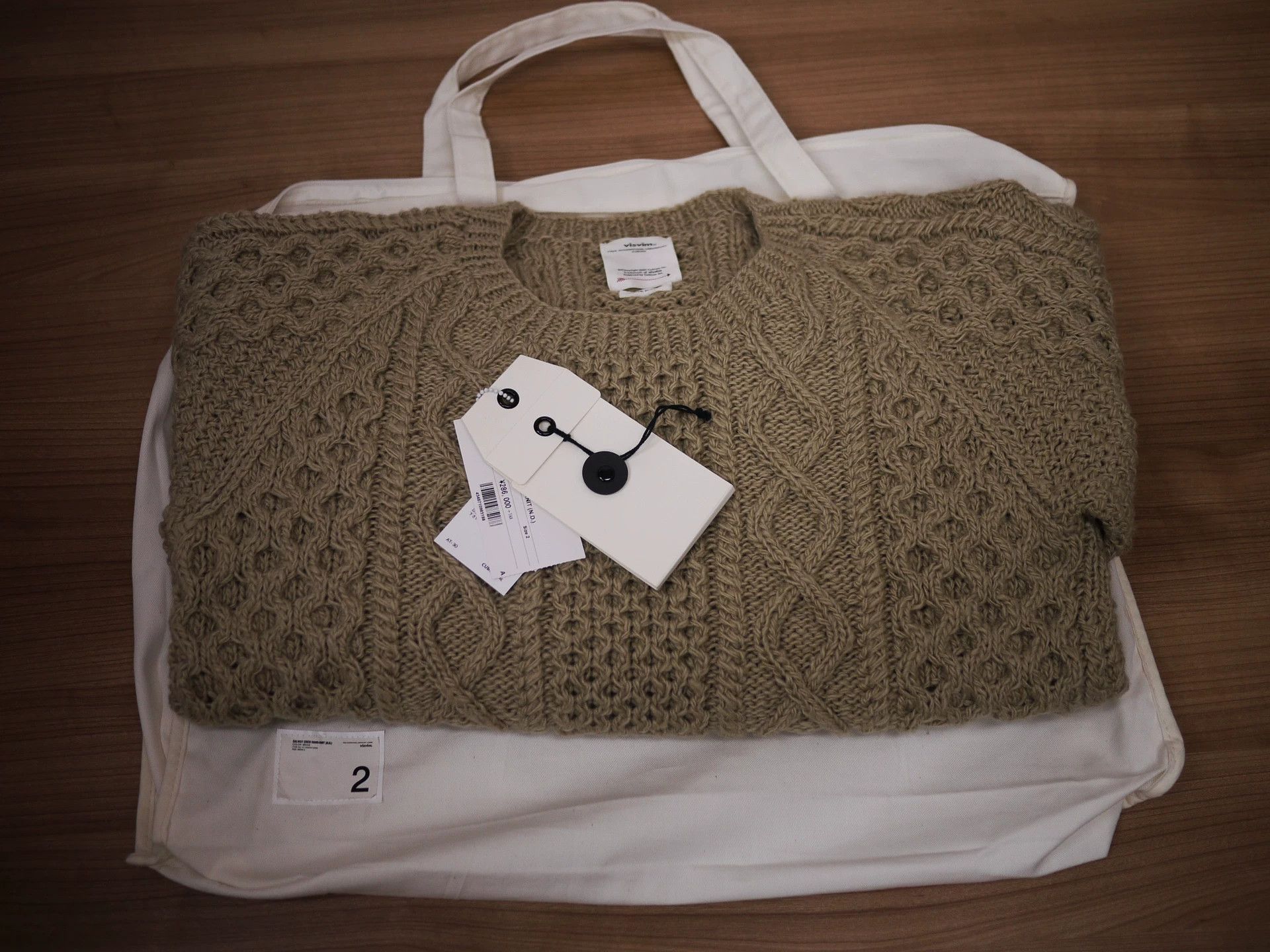 Visvim visvim 19aw galway crew hand-knit sweater Size US M / EU 48-50 / 2 - 8 Thumbnail