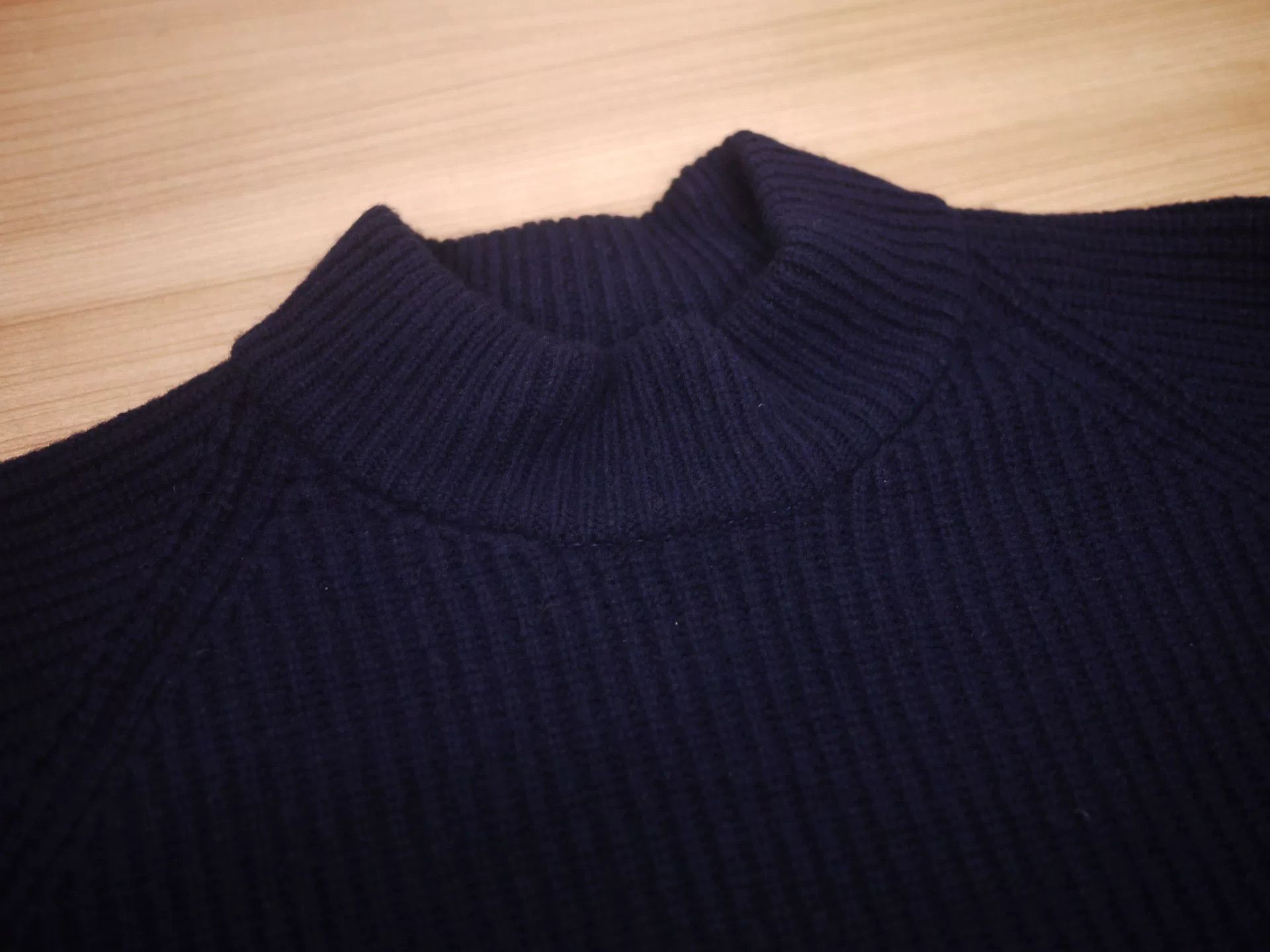 visvim turtleneck sweater knit in navy