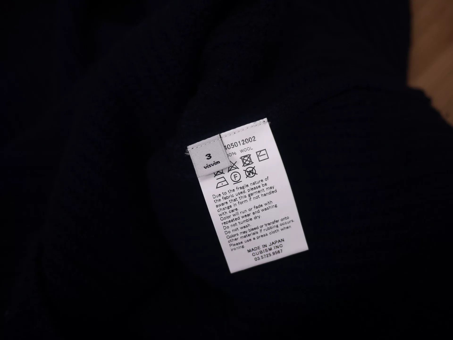 visvim turtleneck sweater knit in navy