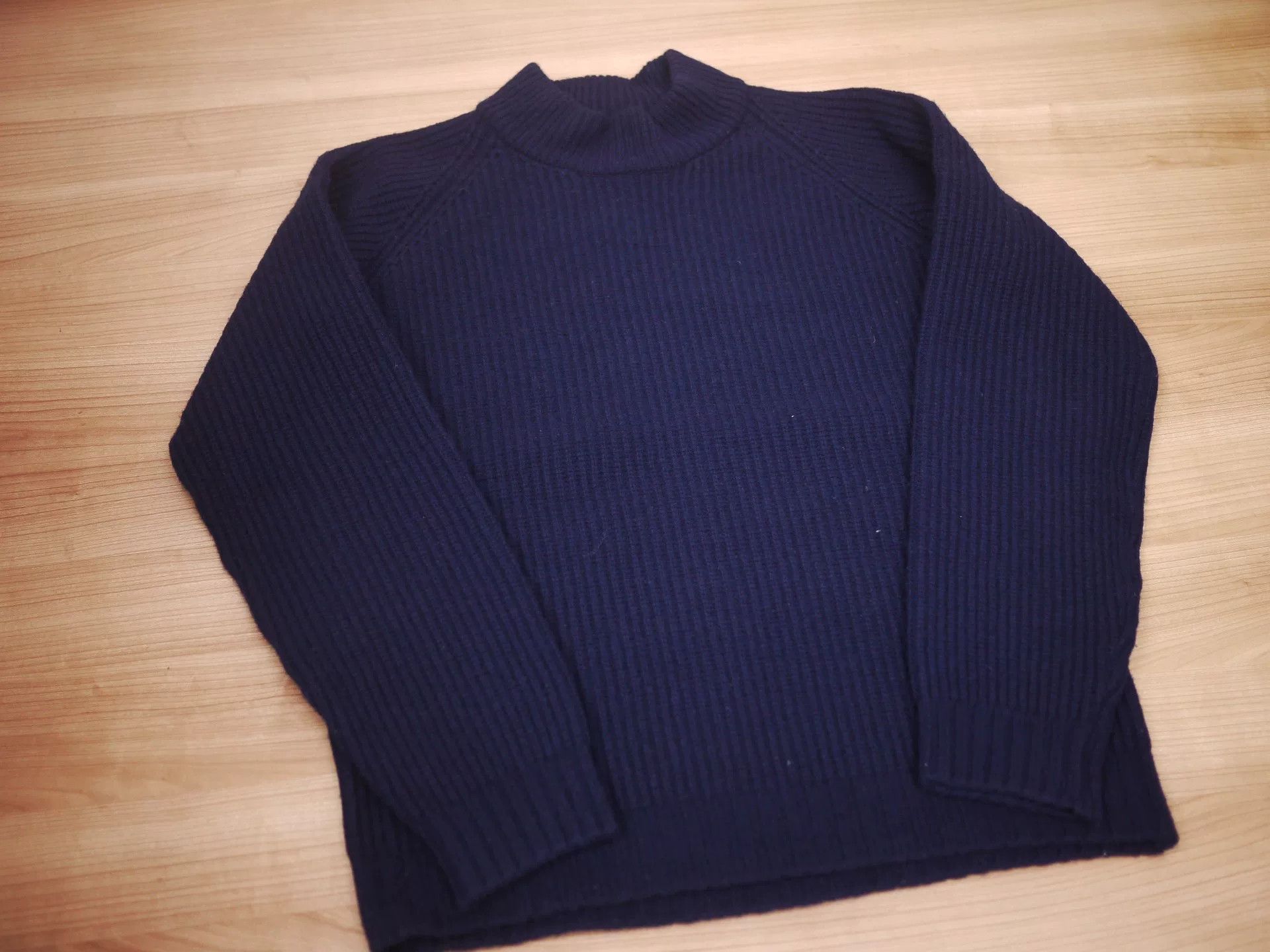 visvim turtleneck sweater knit in navy