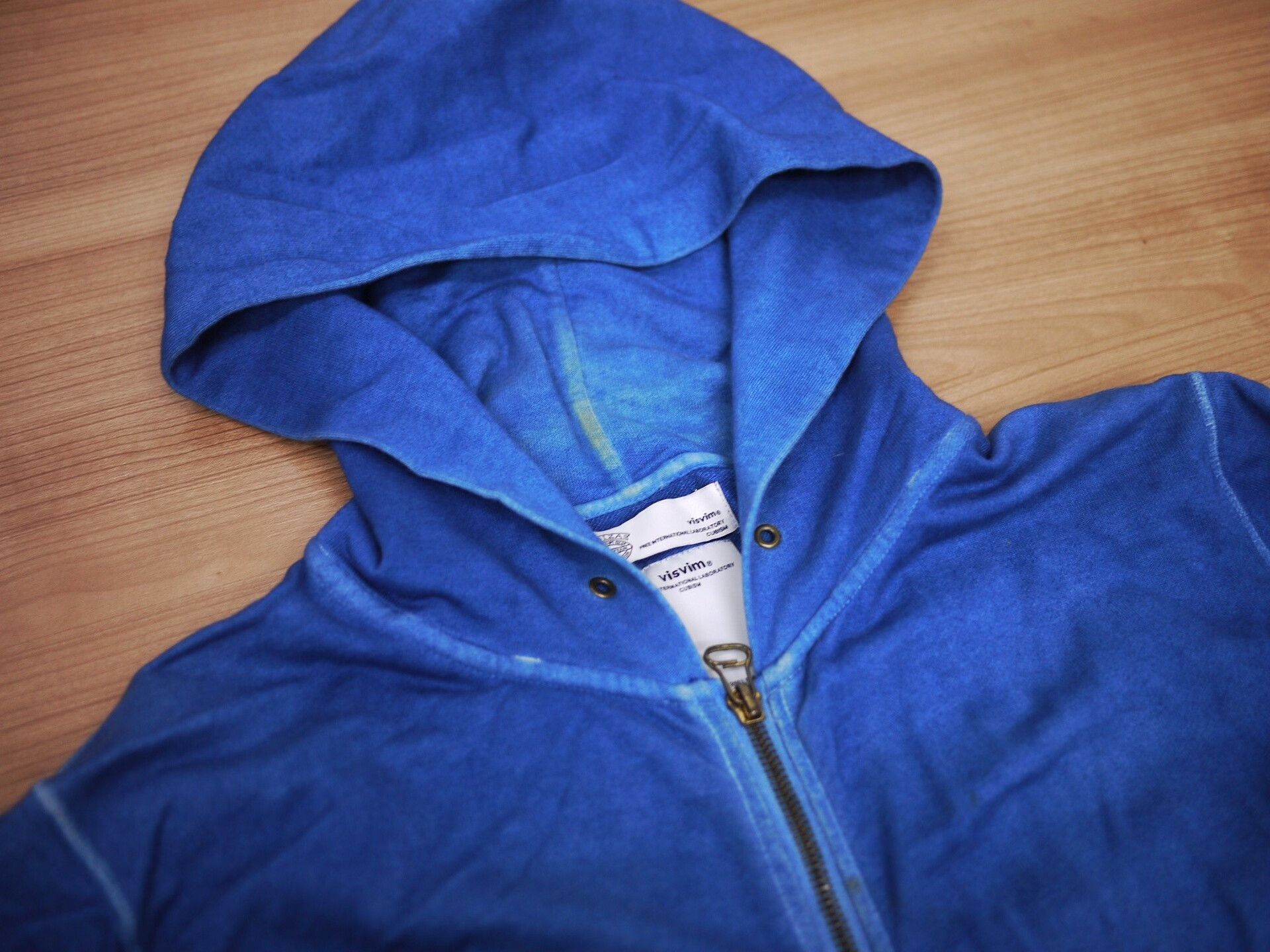 Visvim visvim zip-up hoodie in natural indigo Size US S / EU 44-46 / 1 - 4 Thumbnail