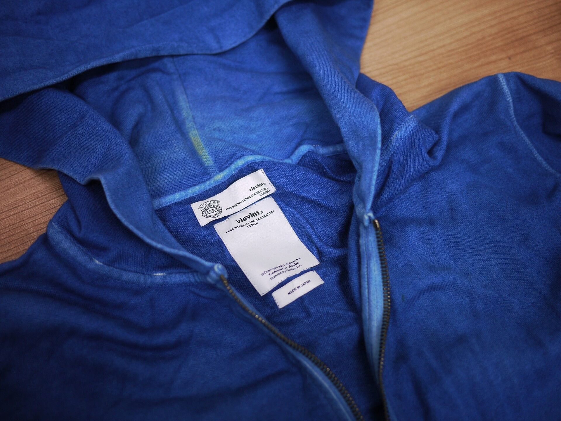 Visvim visvim zip-up hoodie in natural indigo Size US S / EU 44-46 / 1 - 5 Thumbnail