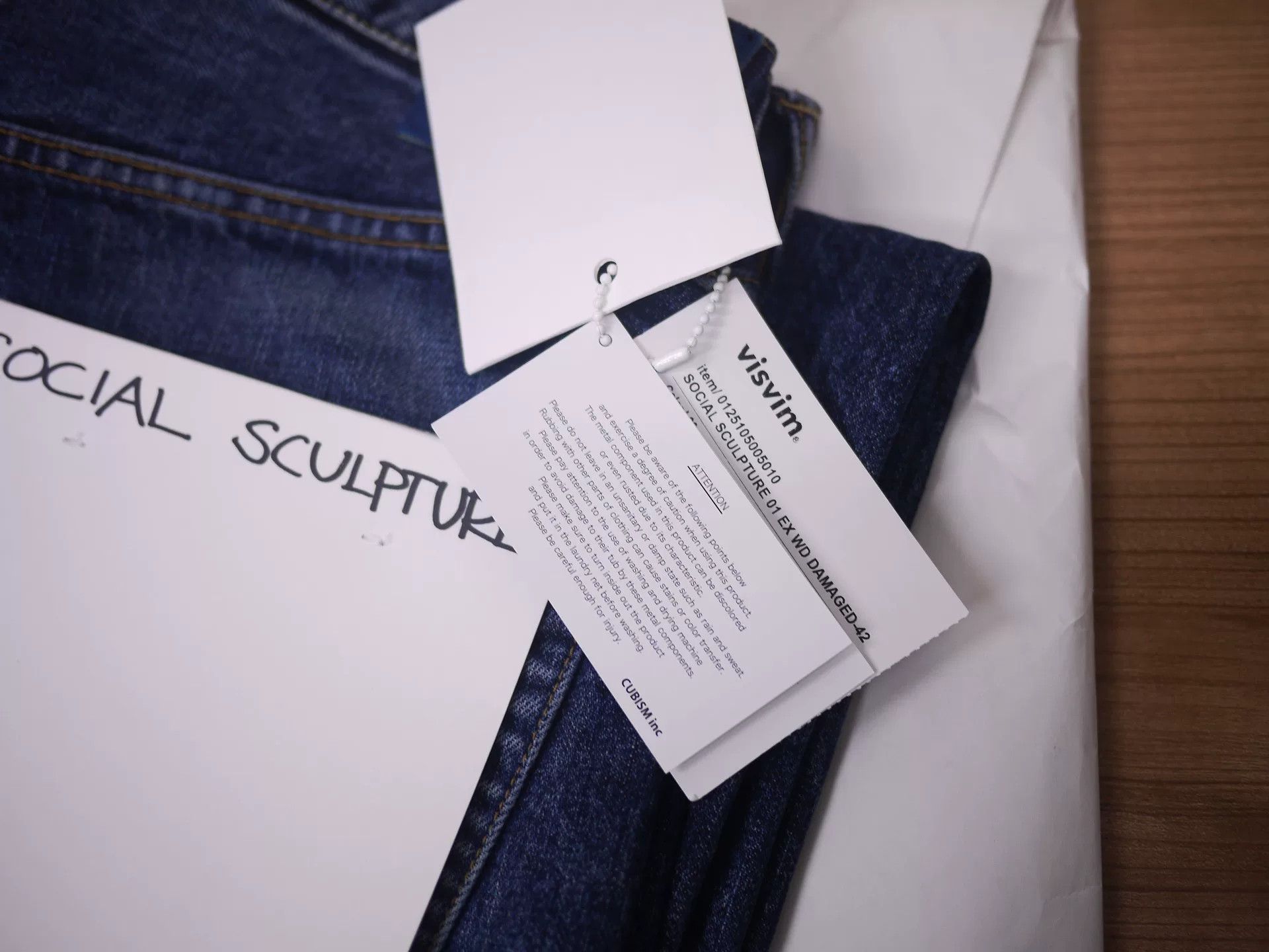 Visvim visvim social sculpture d42 ex wide jeans Size US 32 / EU 48 - 7 Thumbnail
