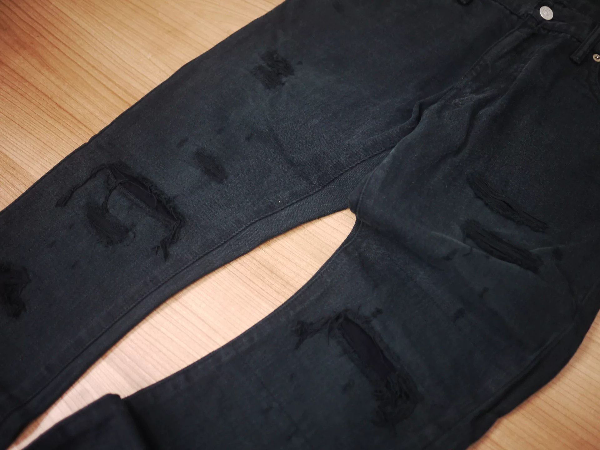 Visvim visvim social sculpture black distressed jeans Size US 32 / EU 48 - 5 Thumbnail