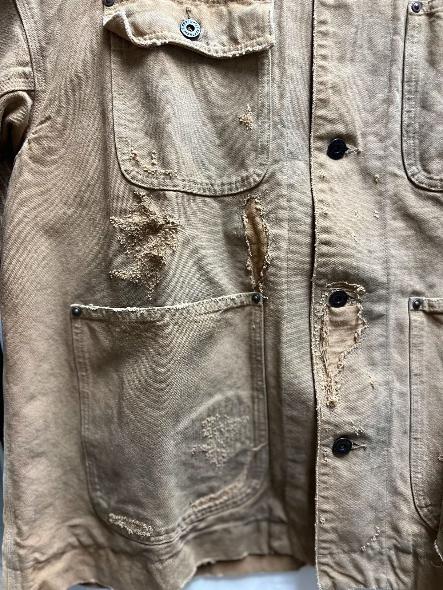 visvim macray coverall in light brown
