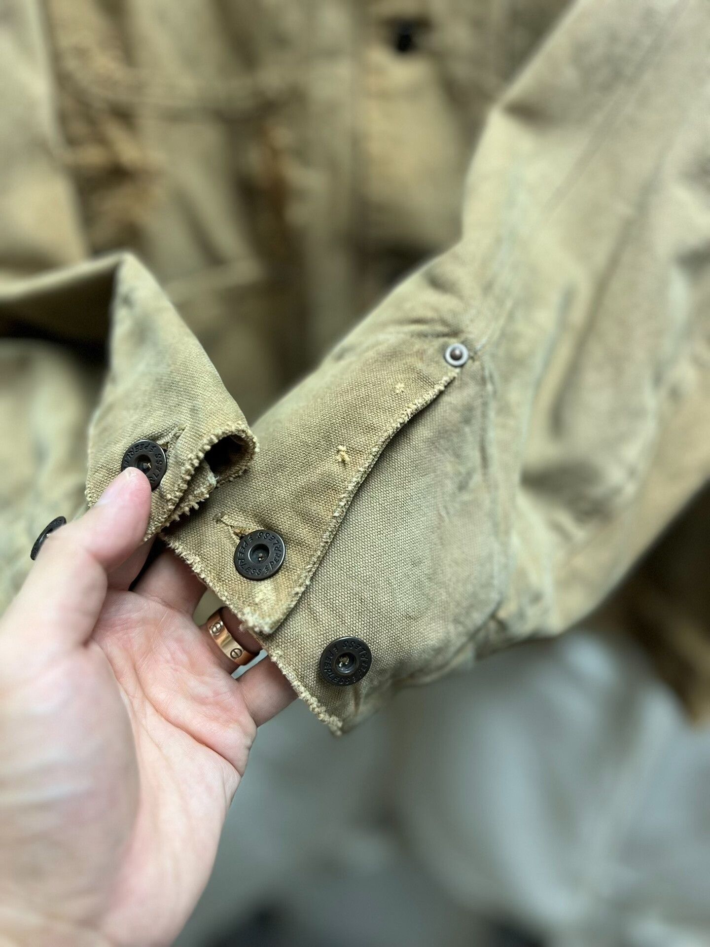 visvim macray coverall in light brown