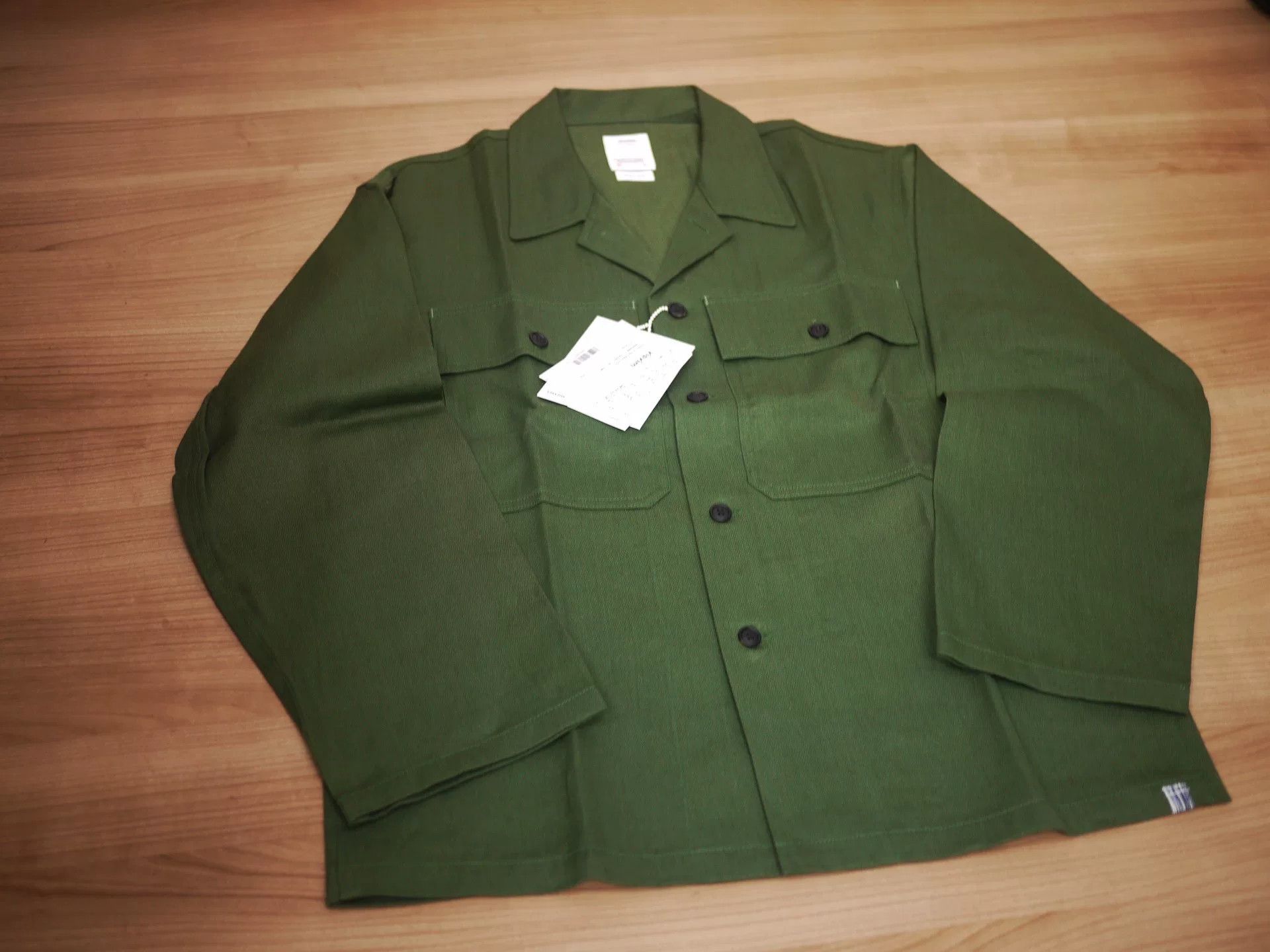 Visvim visvim cardwell shirt in olive green Size US M / EU 48-50 / 2 - 2 Thumbnail