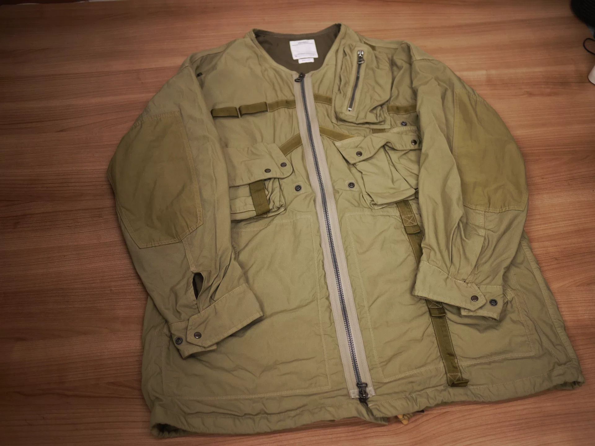 Visvim visvim paratrooper coat in beige color Size US M / EU 48-50 / 2 - 2 Thumbnail