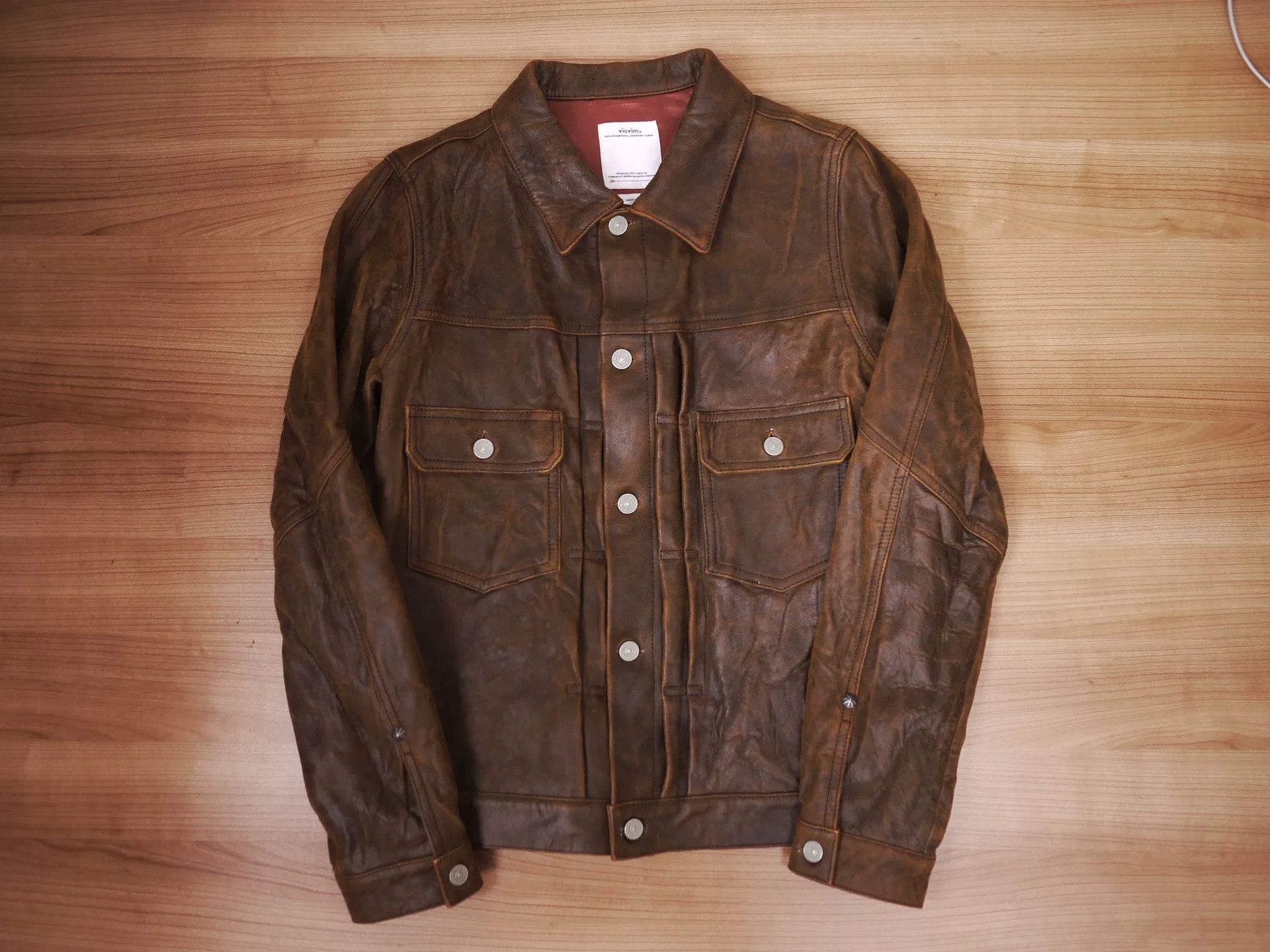 Visvim Visvim 101 Jacket in Dark Brown Leather Size US M / EU 48-50 / 2 - 2 Thumbnail