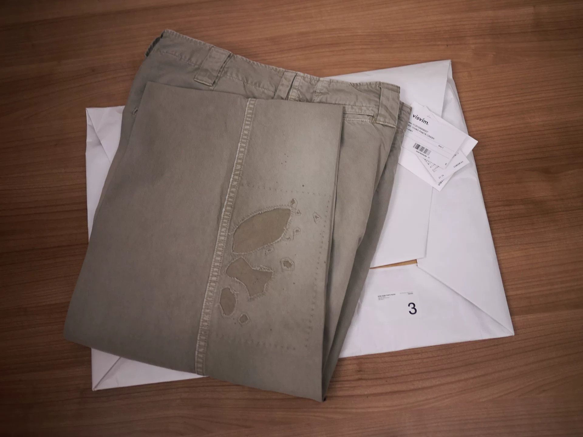 Visvim visvim wide chino pants in grey Size US 31 - 9 Thumbnail