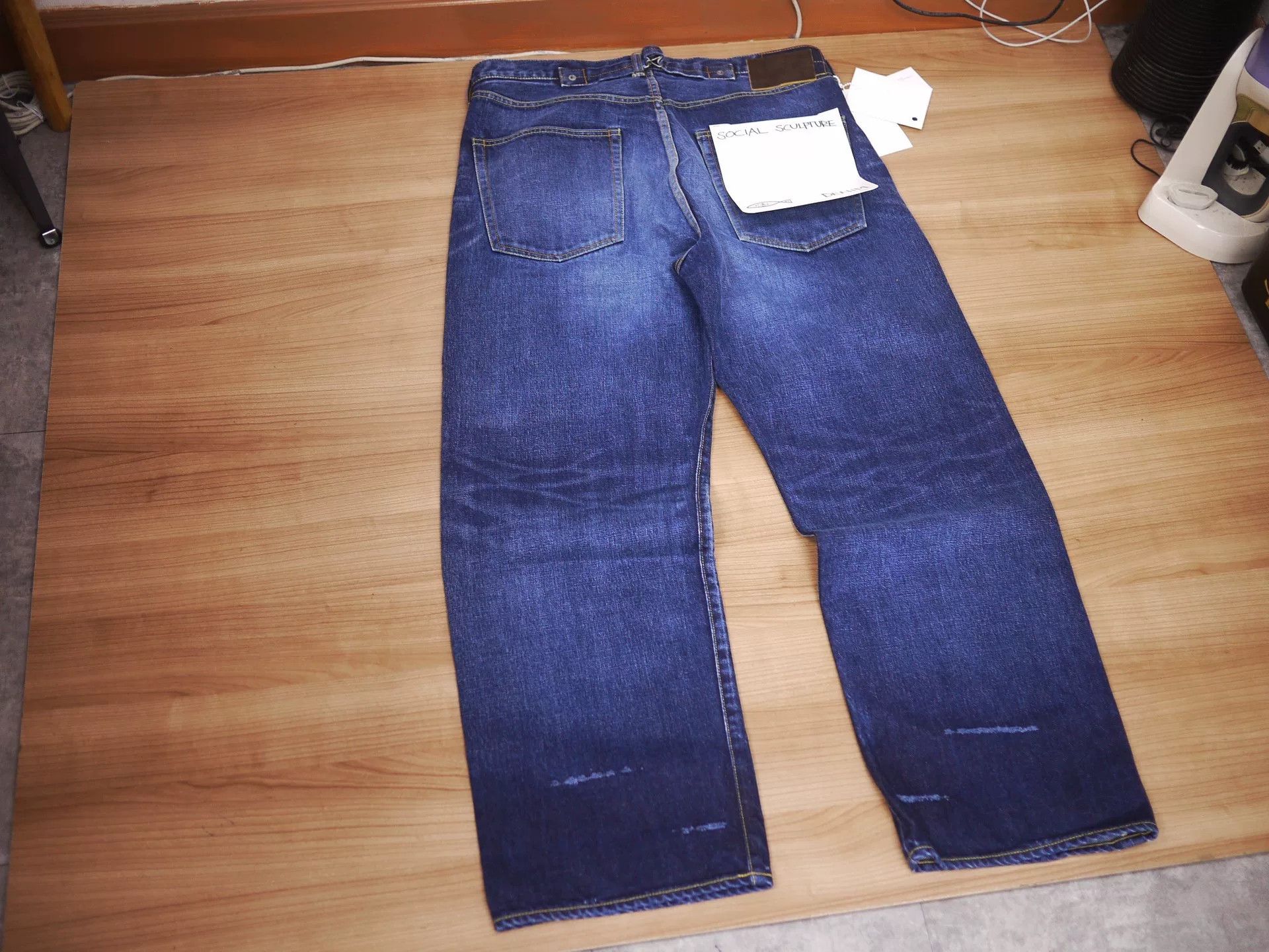 visvim social sculpture wide denim pants