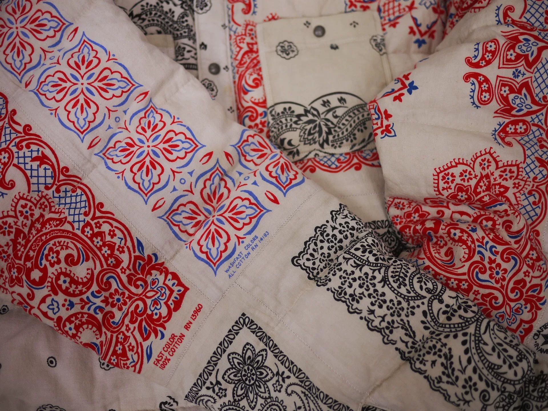 Visvim visvim kerchief down jacket white bandana Size US M / EU 48-50 / 2 - 5 Thumbnail