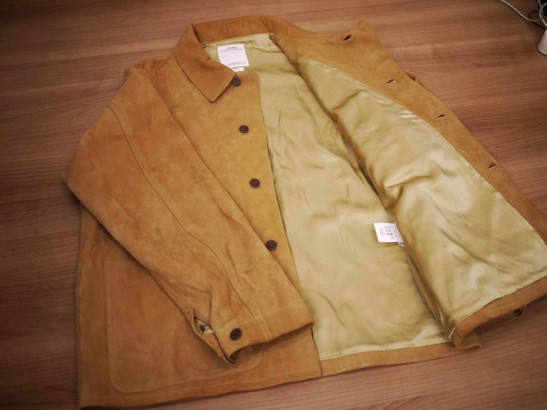 Visvim visvim baker coverall in beige suede Size US L / EU 52-54 / 3 - 7 Thumbnail