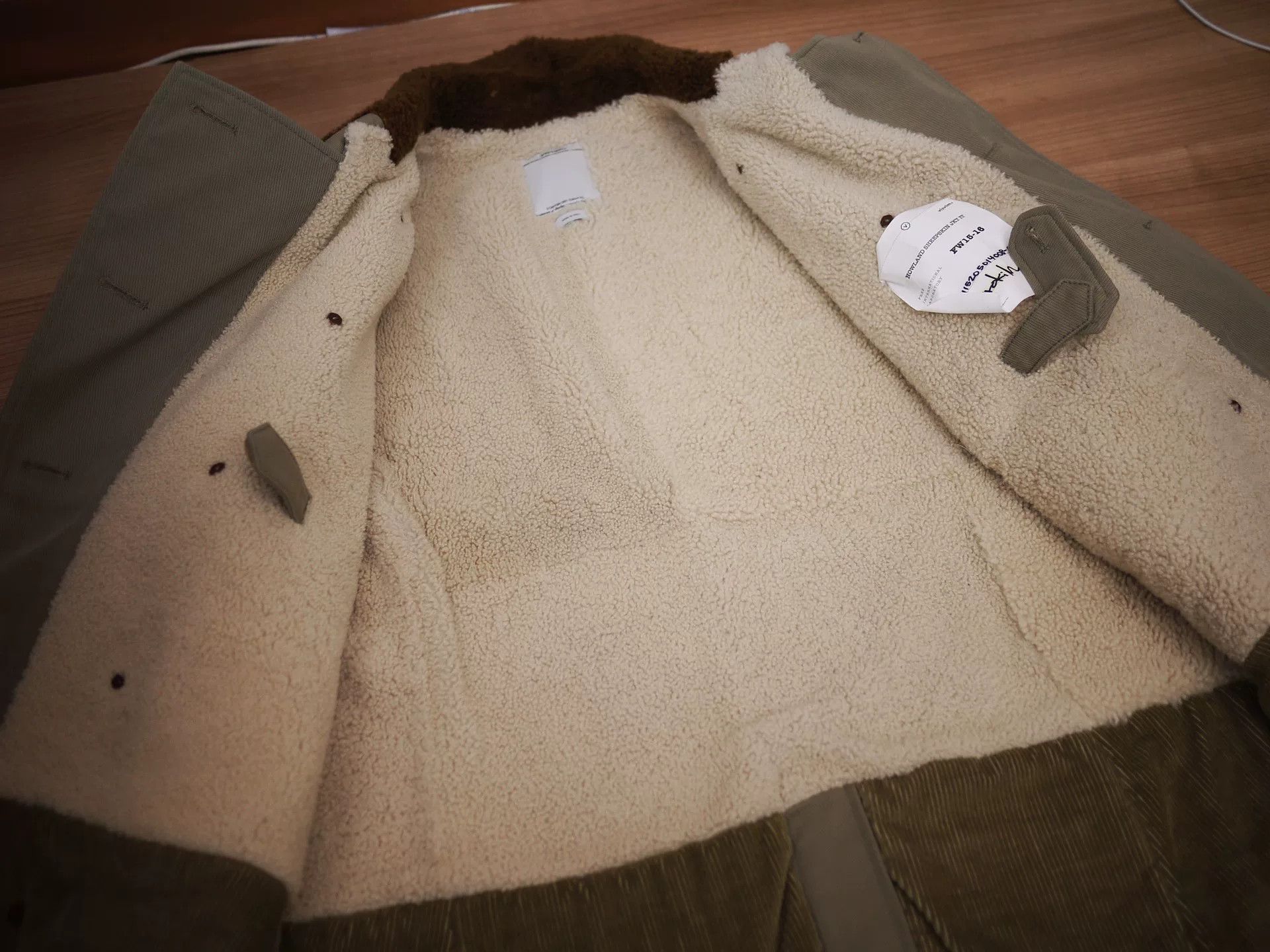 Visvim visvim howland sheepskin jacket in khaki Size US S / EU 44-46 / 1 - 5 Thumbnail