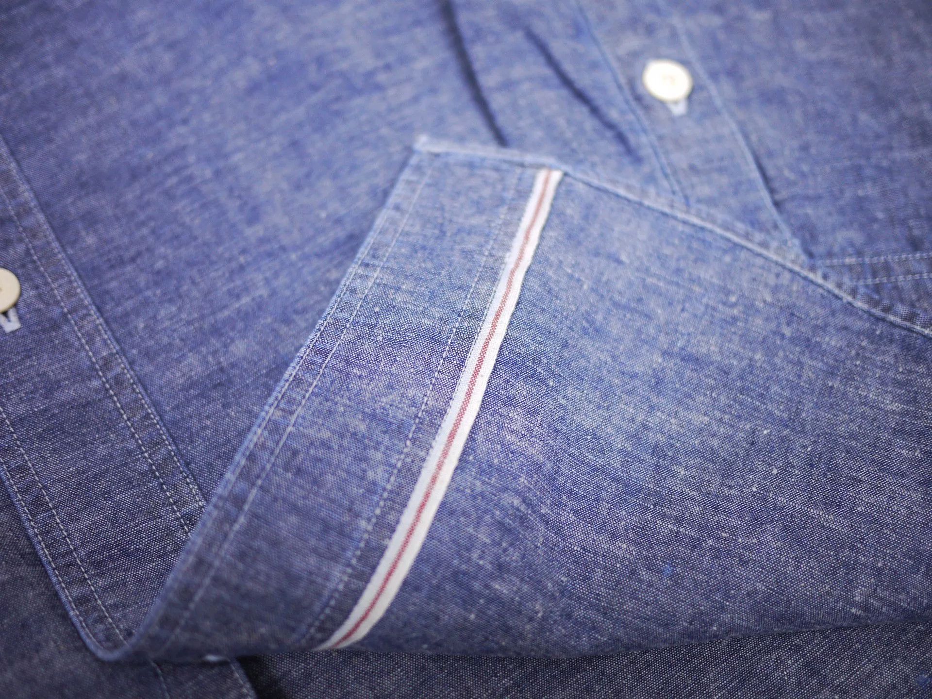Visvim indigo visvim langer chambray shirt Size US L / EU 52-54 / 3 - 6 Thumbnail