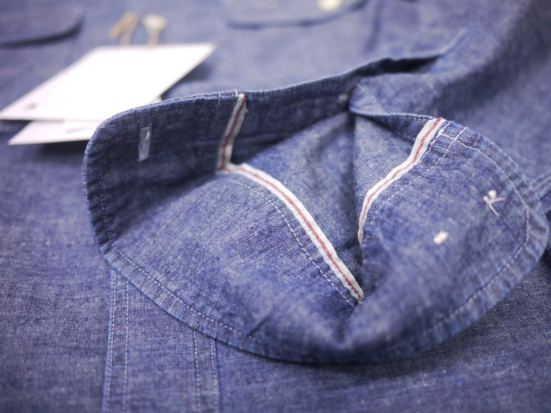 Visvim indigo visvim langer chambray shirt Size US L / EU 52-54 / 3 - 7 Thumbnail