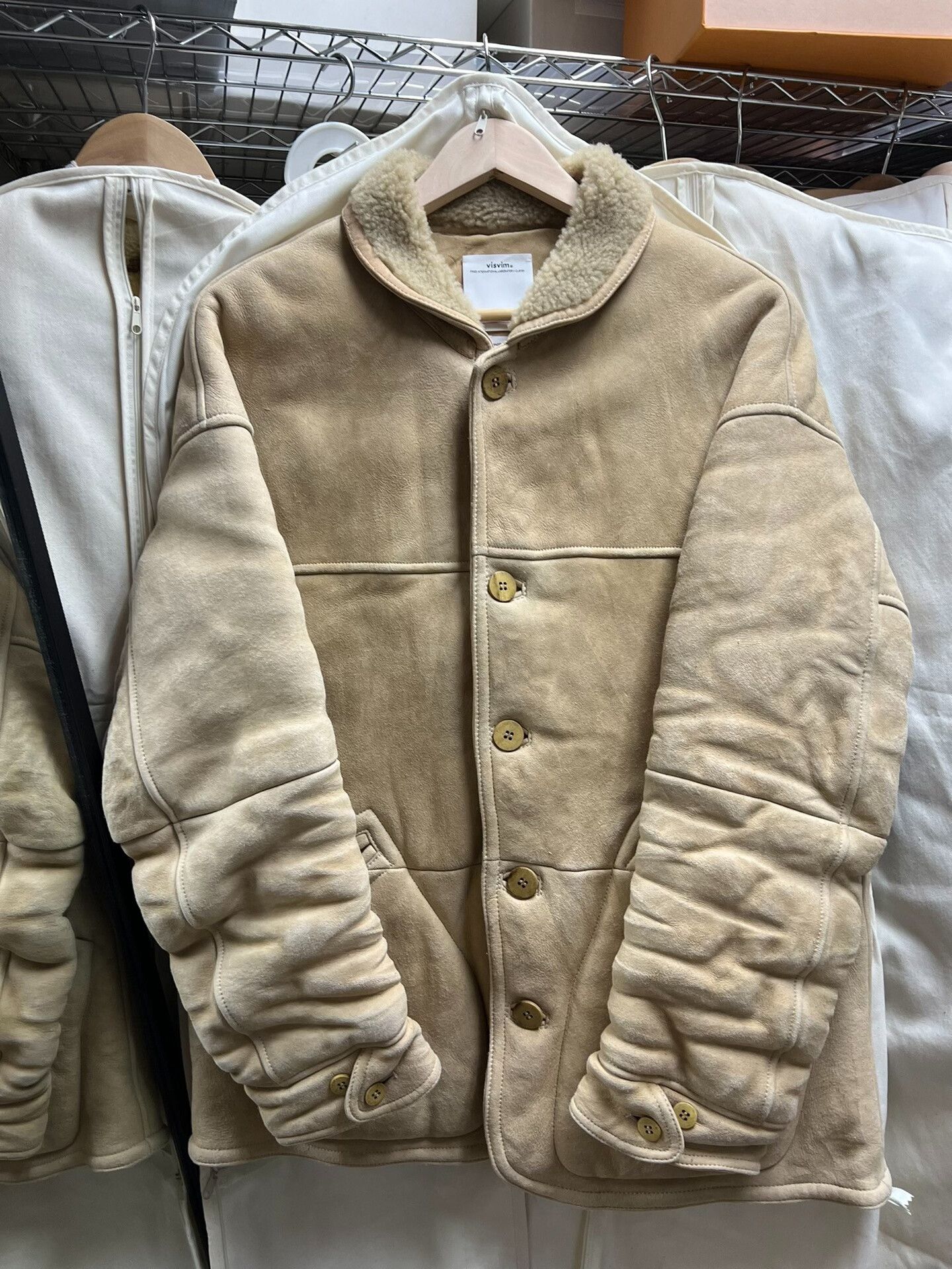 Visvim visvim eton jacket in sheepskin beige Size US S / EU 44-46 / 1 - 2 Thumbnail