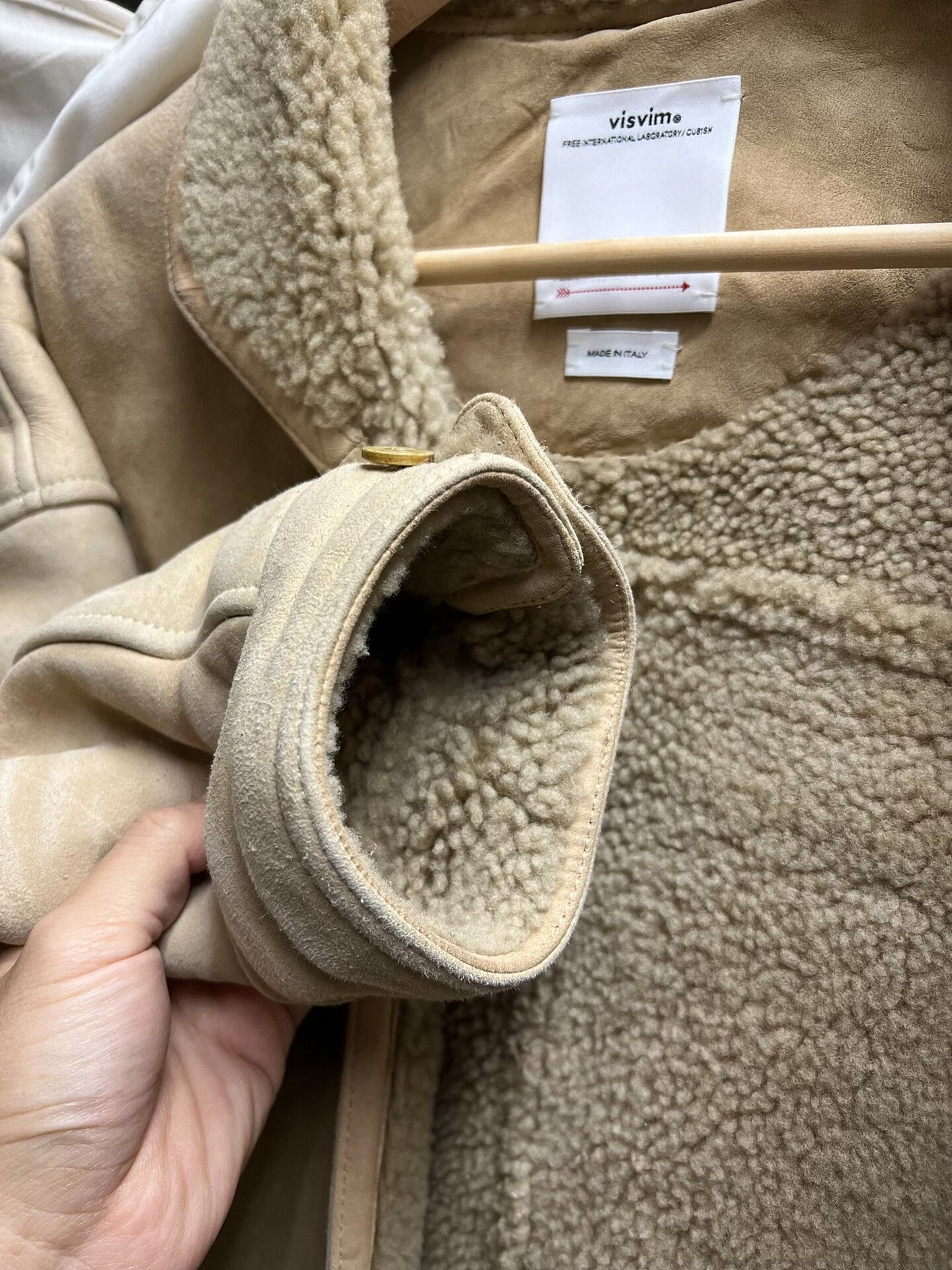 Visvim visvim eton jacket in sheepskin beige Size US S / EU 44-46 / 1 - 8 Thumbnail