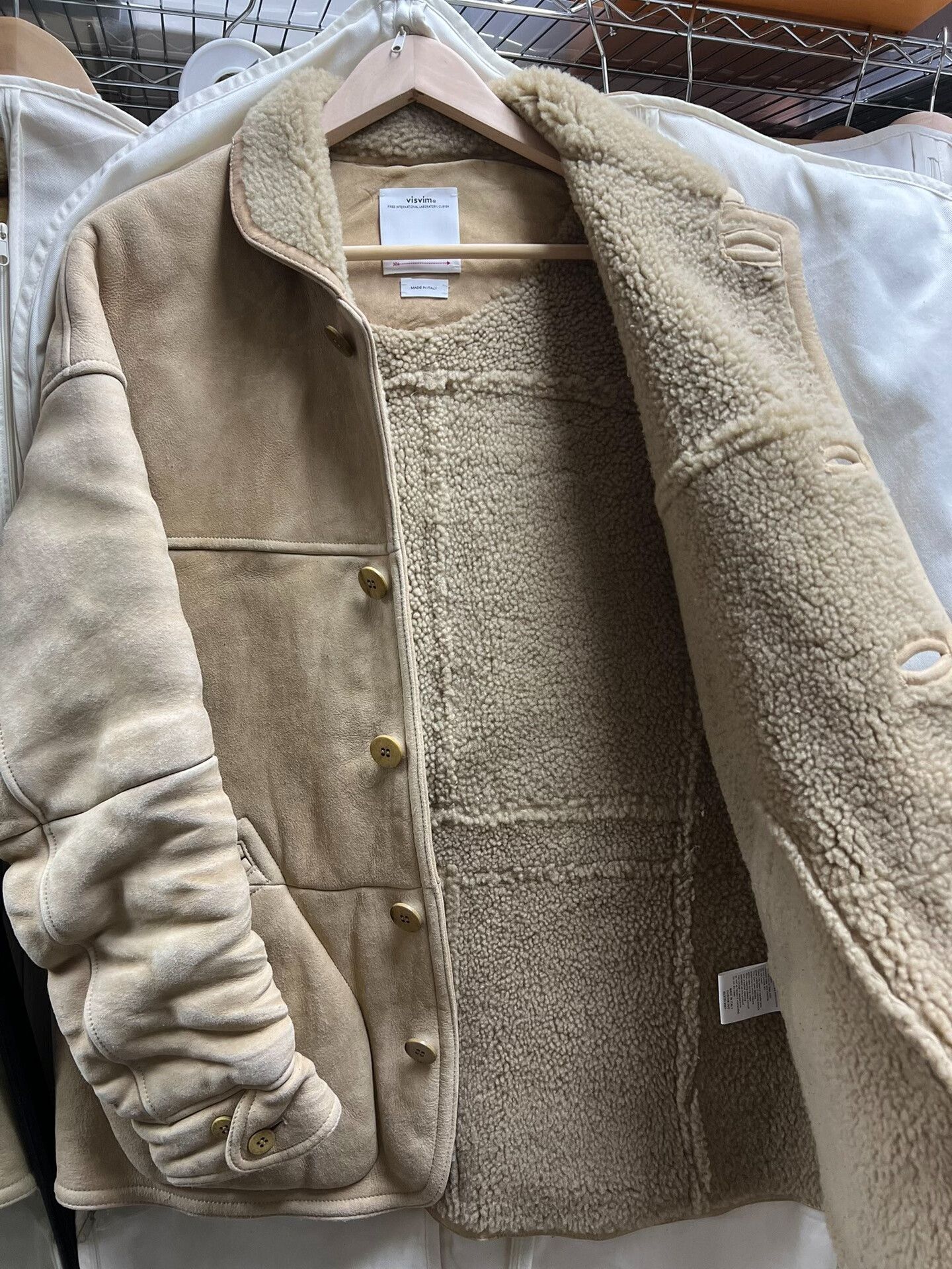 Visvim visvim eton jacket in sheepskin beige Size US S / EU 44-46 / 1 - 7 Thumbnail