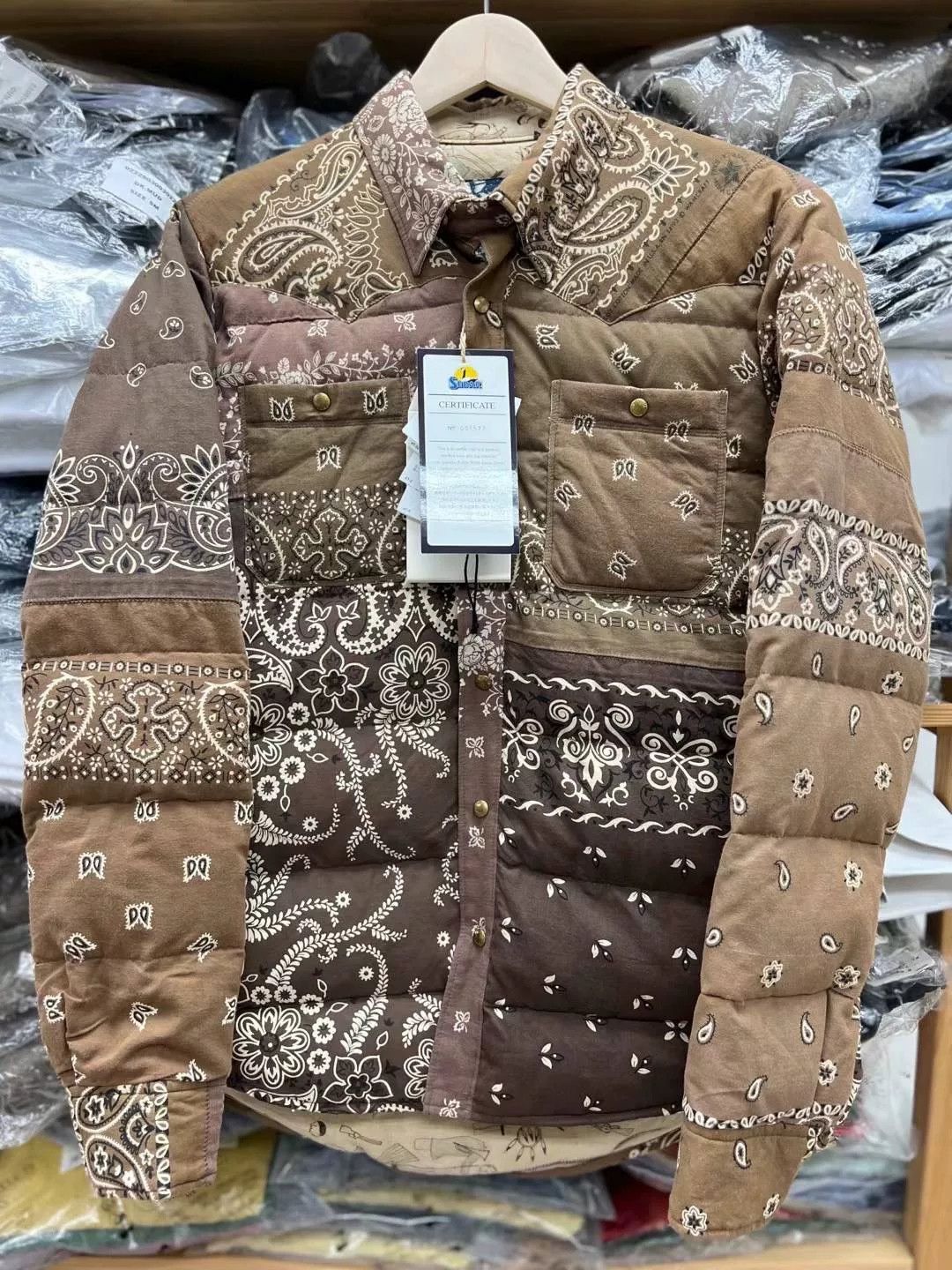 Visvim visvim kerchief down jacket in brown Size US M / EU 48-50 / 2 - 2 Thumbnail