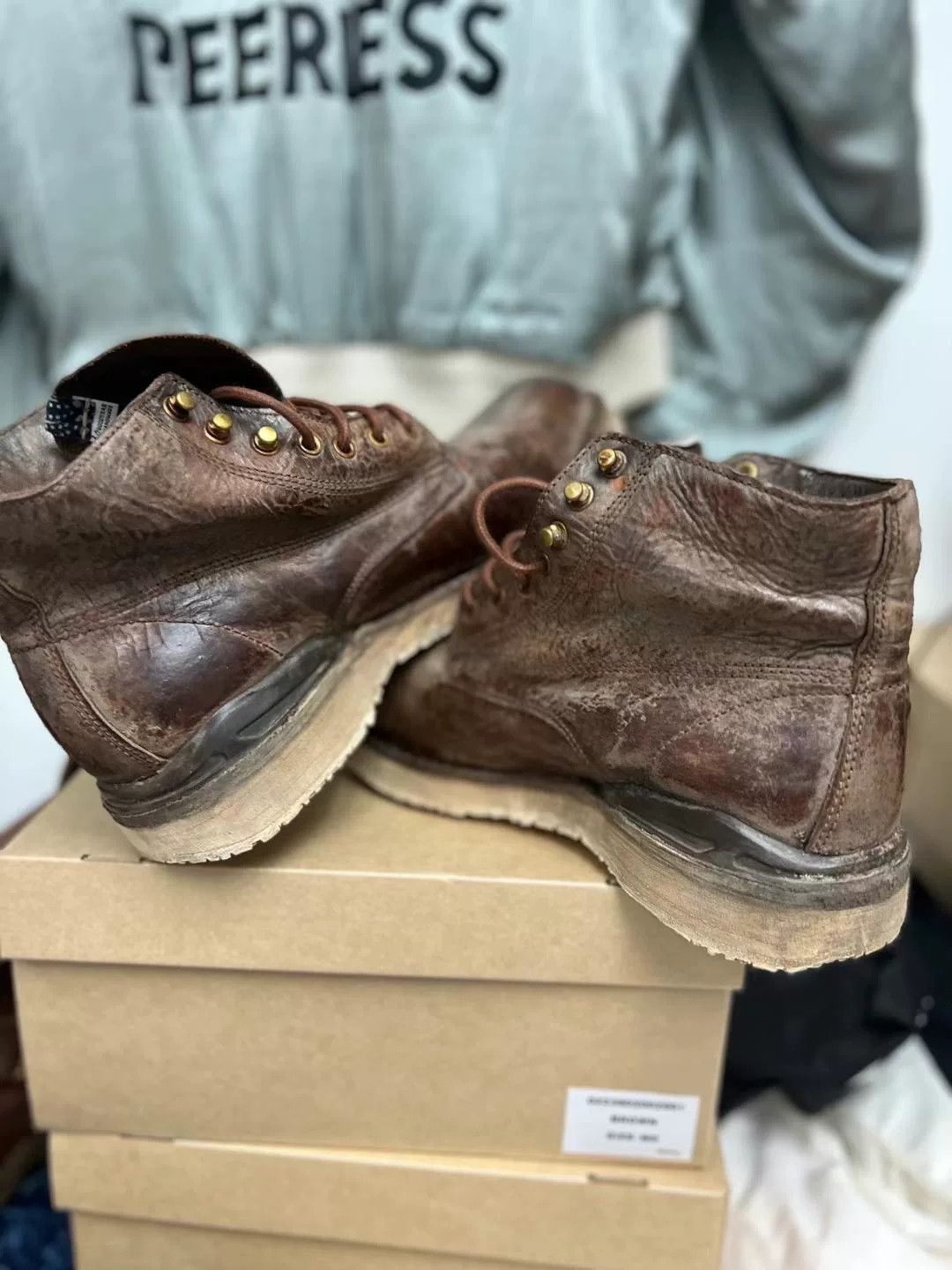 Visvim visvim ict virgil brown boots size m9 Size US 9 / EU 42 - 8 Thumbnail