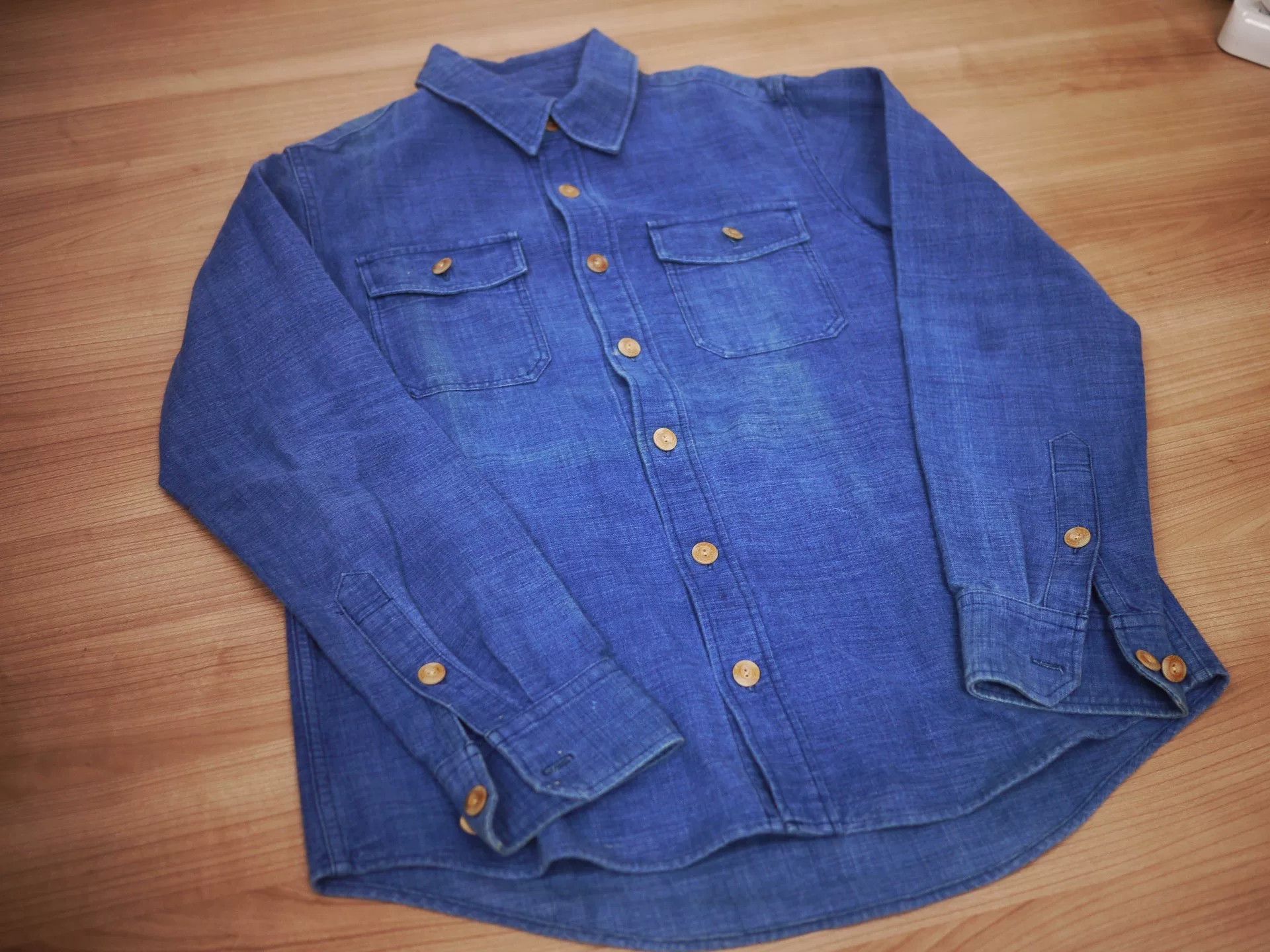 Visvim visvim black elk flannel shirt indigo size 1 Size US S / EU 44-46 / 1 - 2 Thumbnail