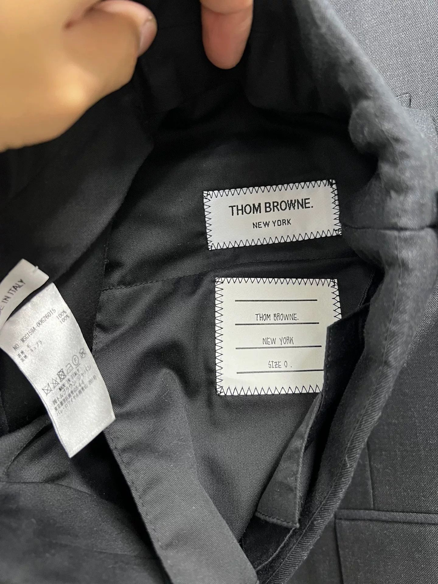 Thom Browne thom browne charcoal blazer and pants set Size US XXS / EU 40 - 6 Thumbnail