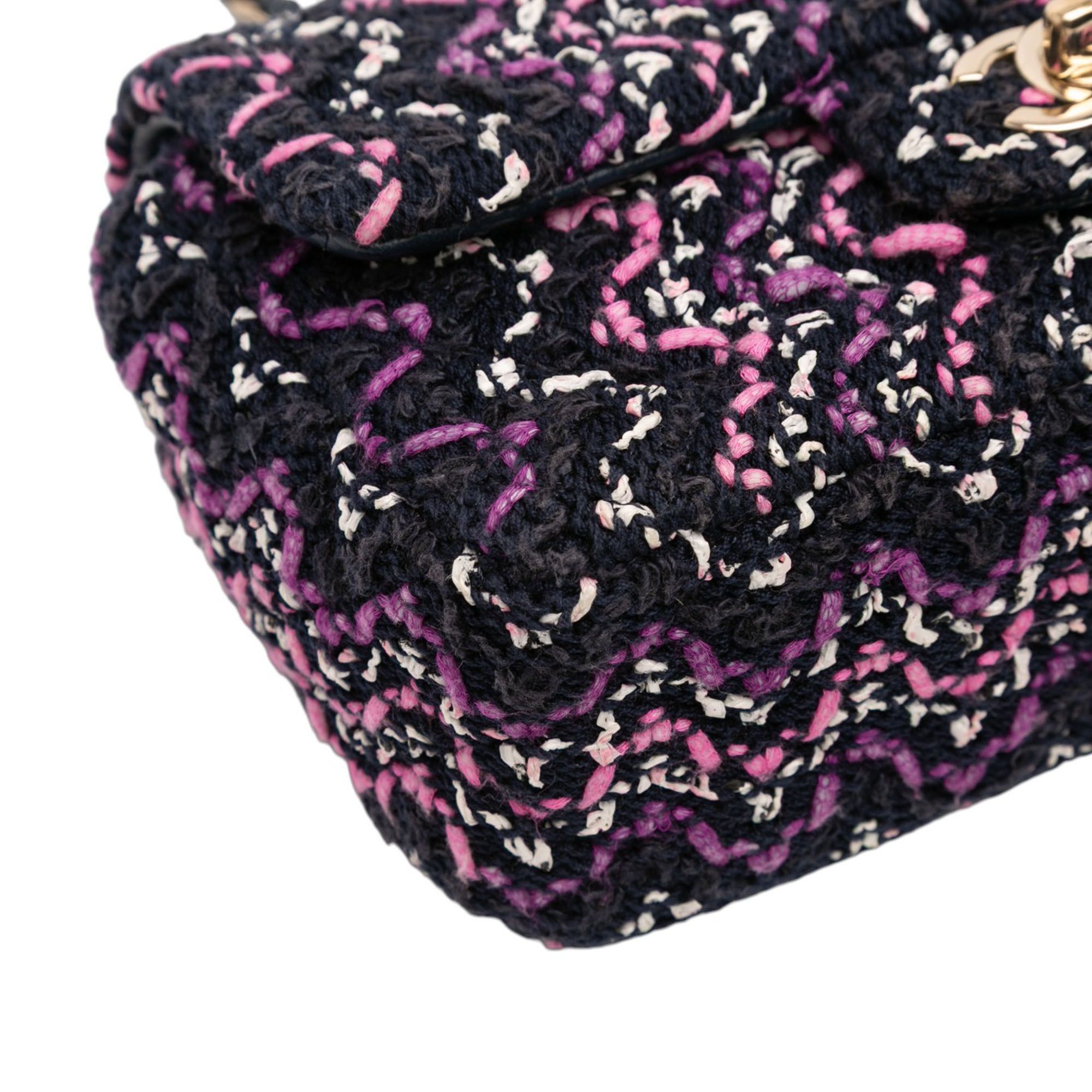 Chanel Chanel Mini Rectangular Classic Multicolor Cotton Stitched Single Flap Size ONE SIZE - 10 Thumbnail