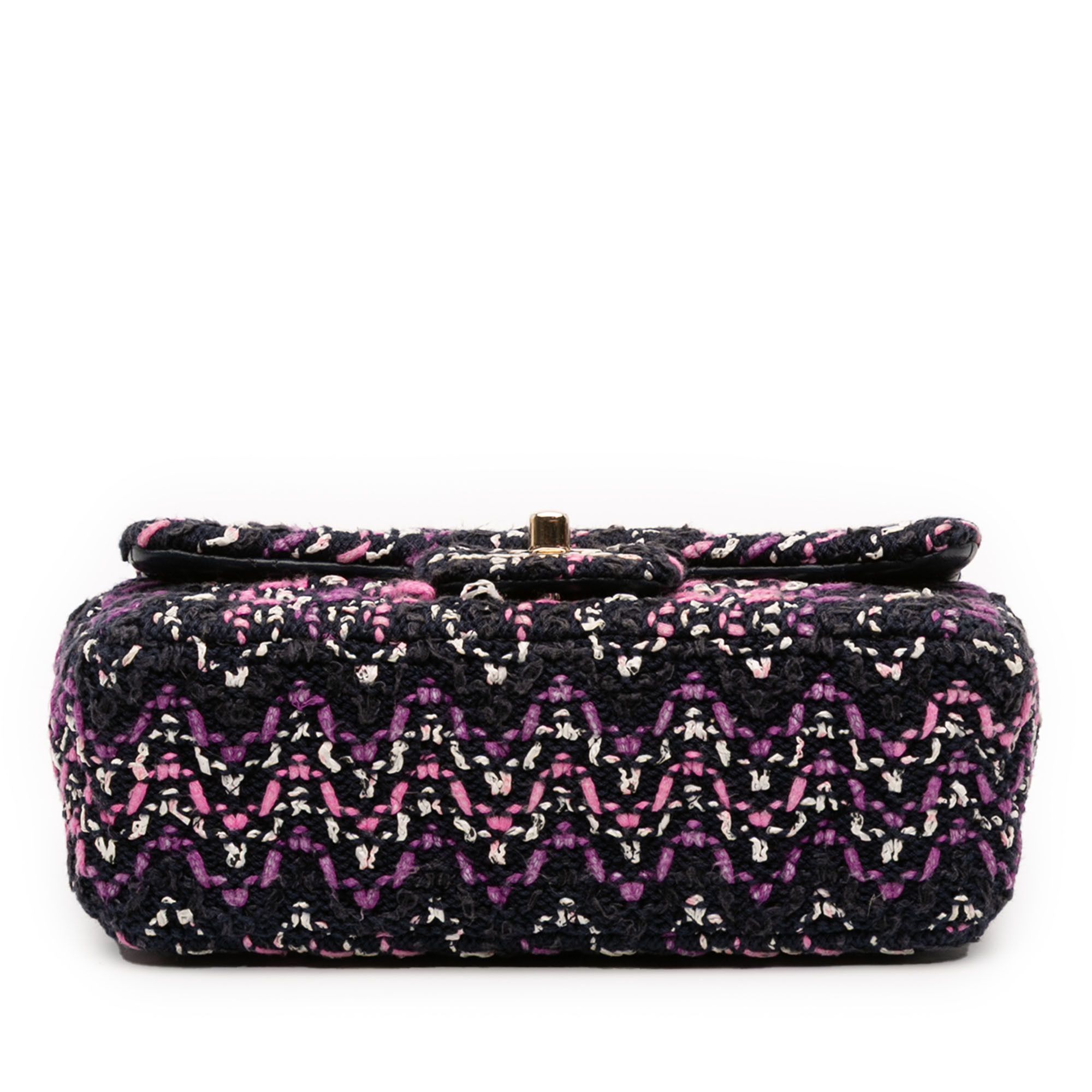 Chanel Chanel Mini Rectangular Classic Multicolor Cotton Stitched Single Flap Size ONE SIZE - 3 Thumbnail